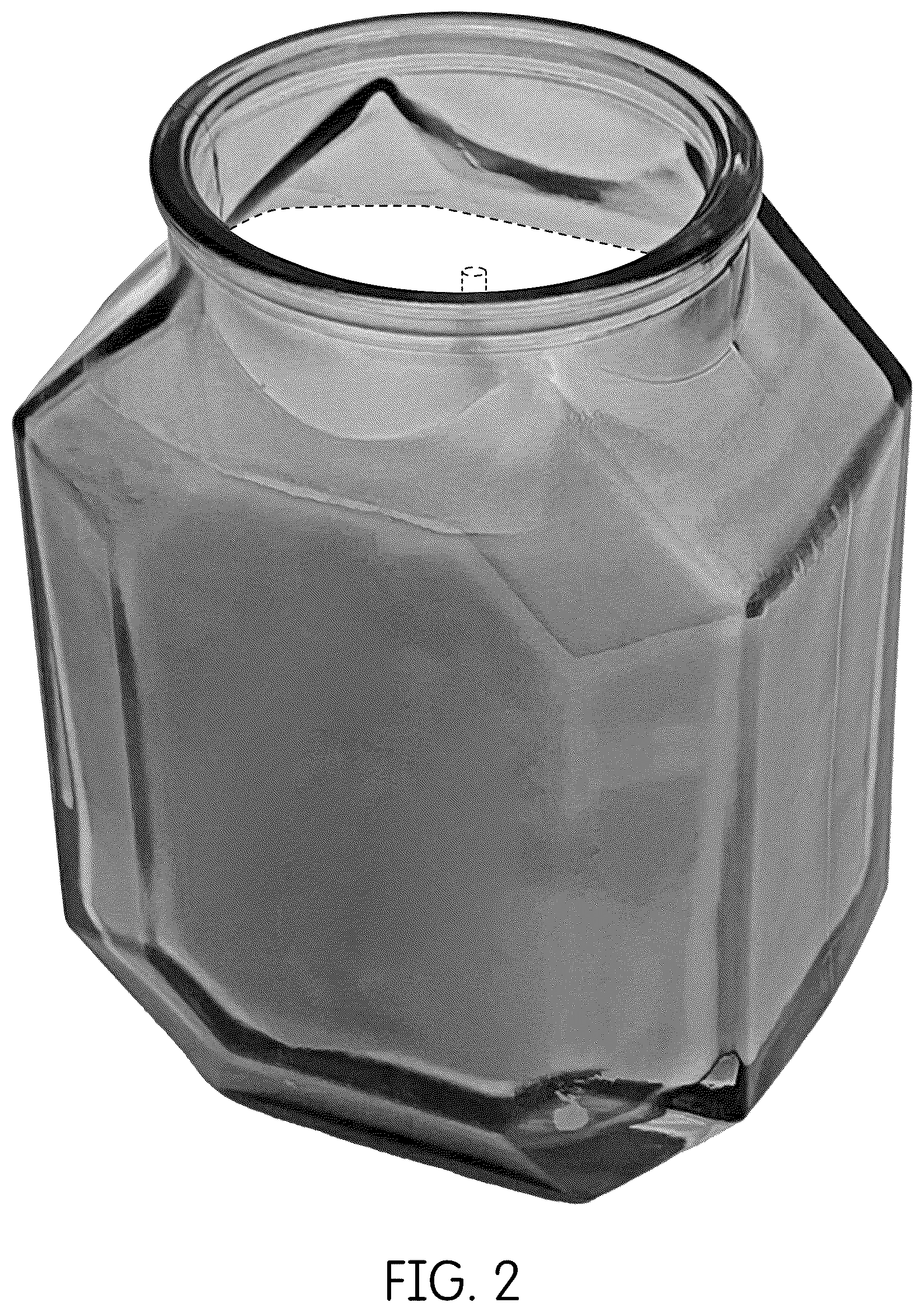 Patent USD1124428 Figure 2 – Vessel for a candle