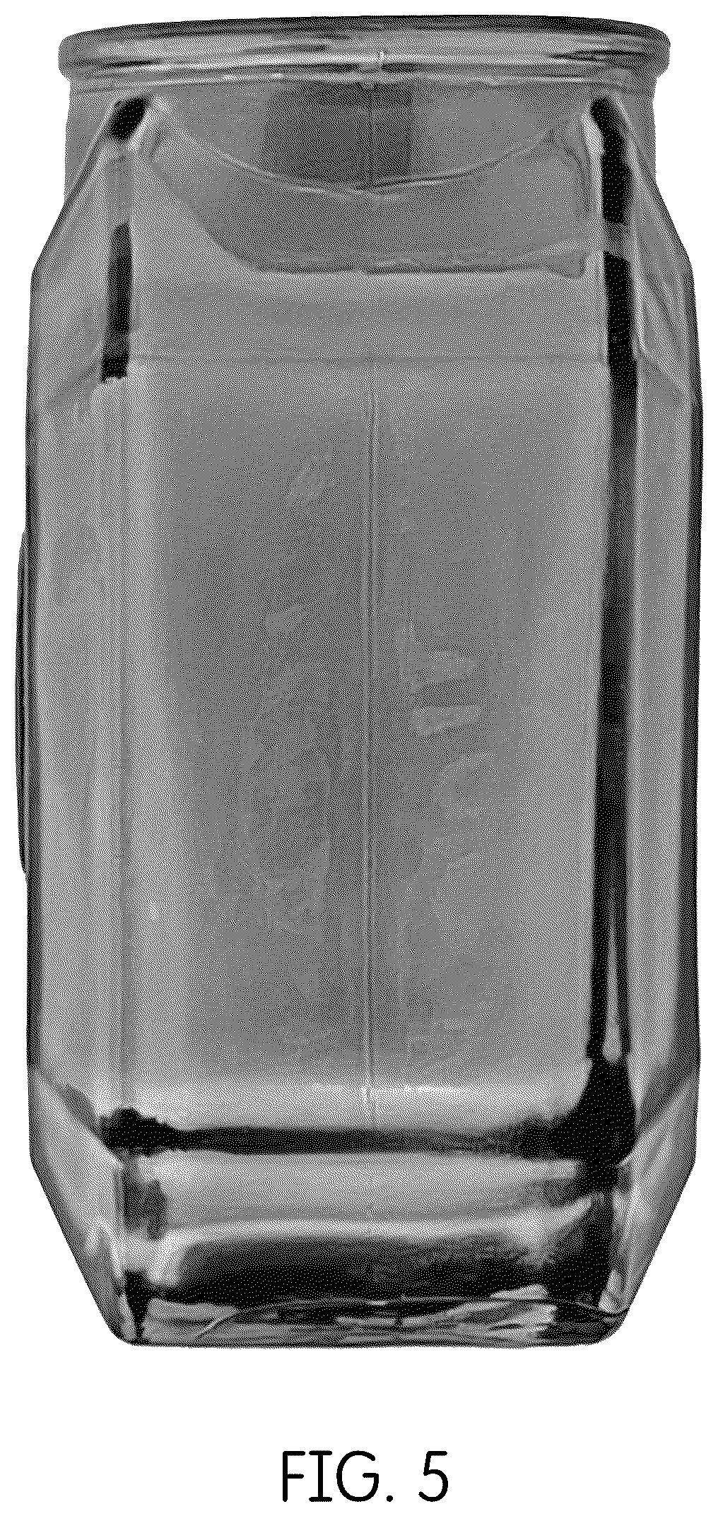 Patent USD1124428 Figure 5 – Vessel for a candle