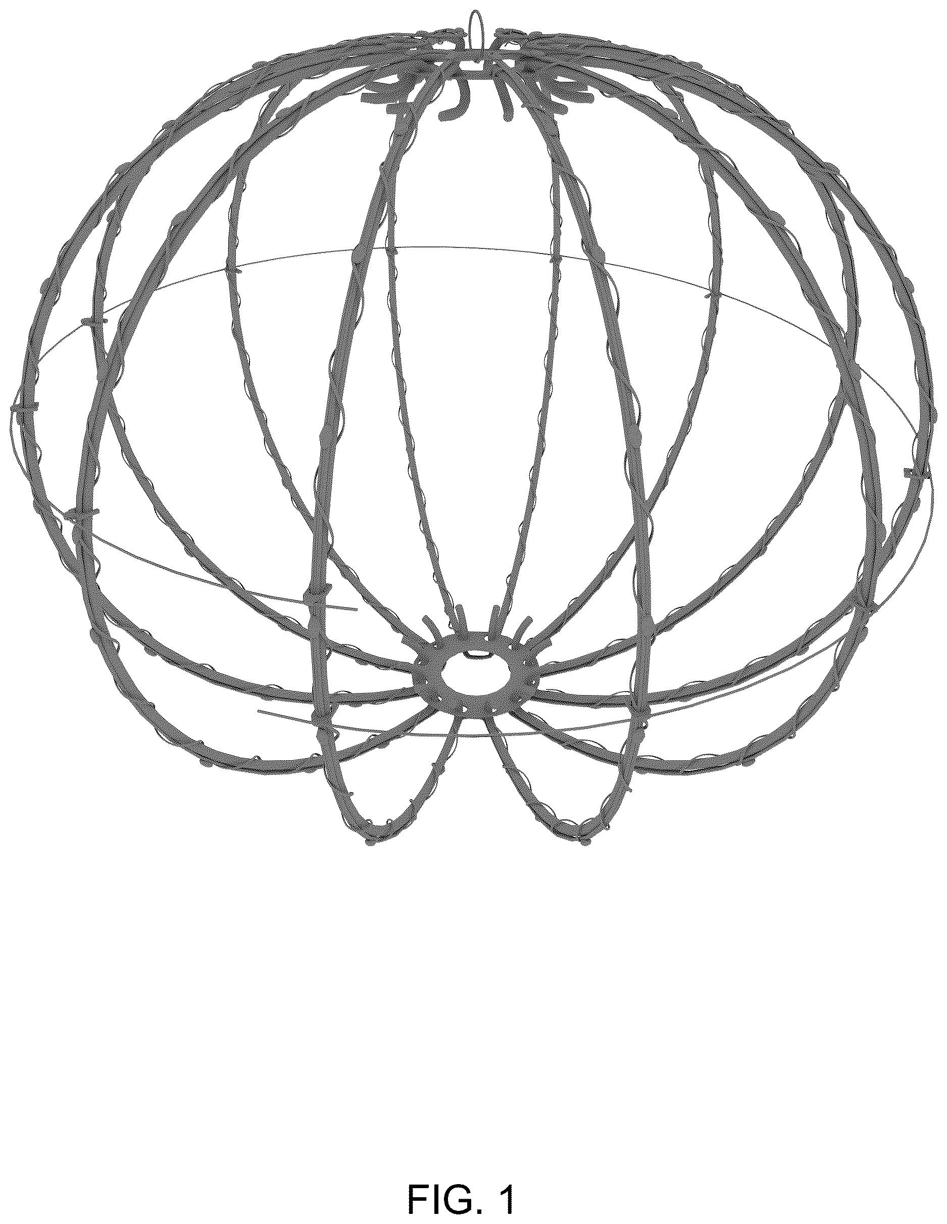 Patent USD1124429 Figure 1 – Decorative light