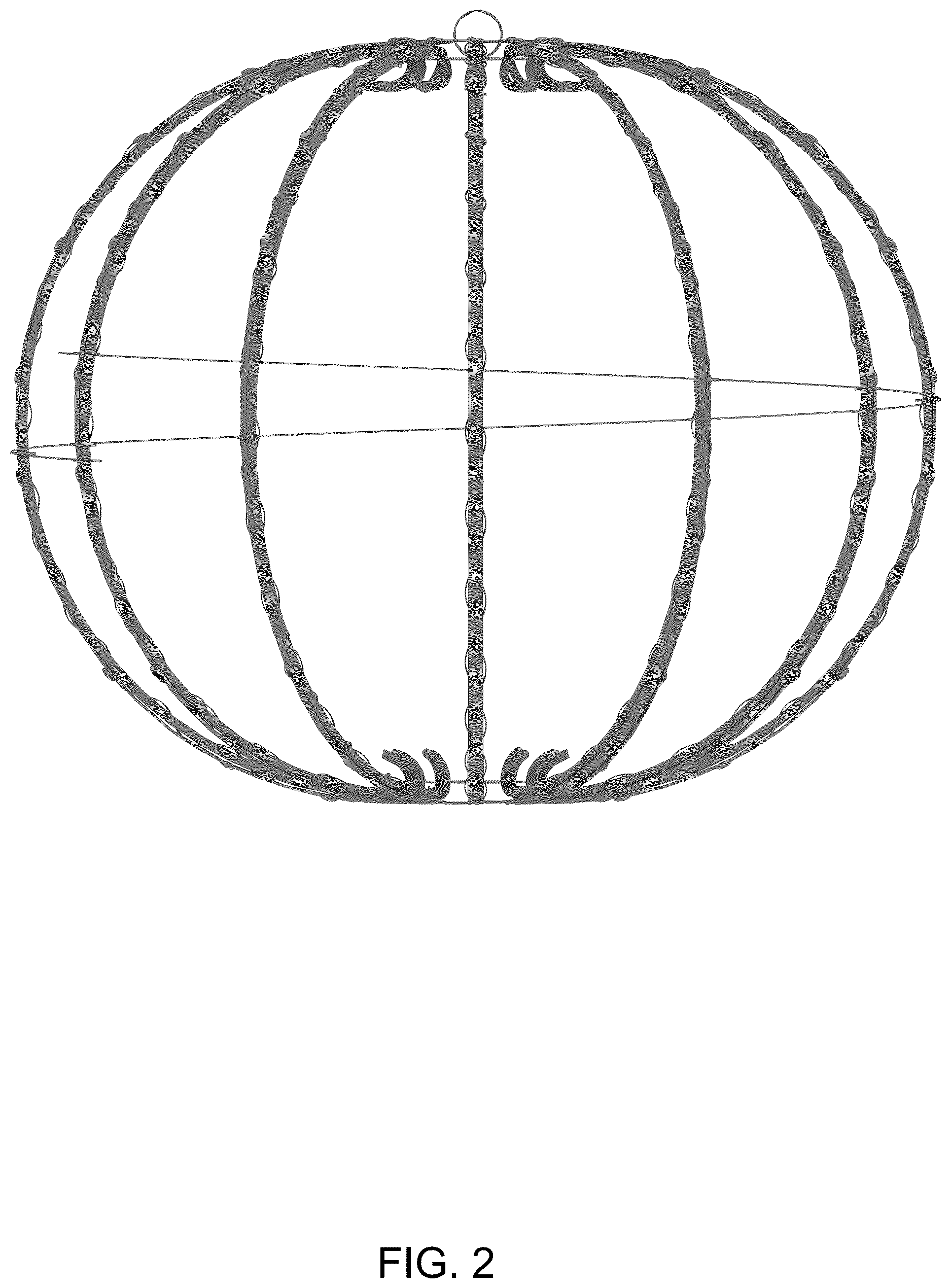 Patent USD1124429 Figure 2 – Decorative light