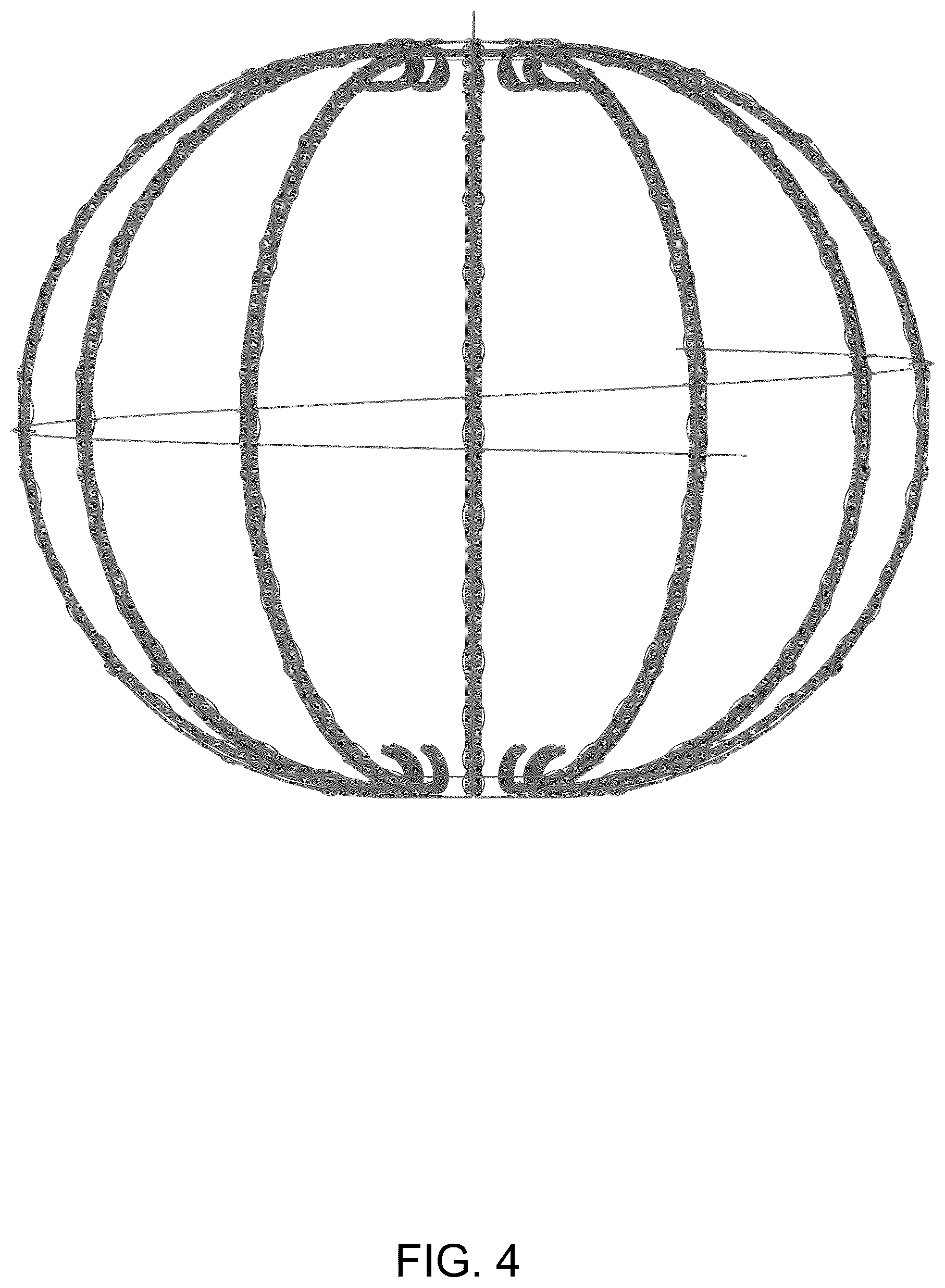 Patent USD1124429 Figure 4 – Decorative light