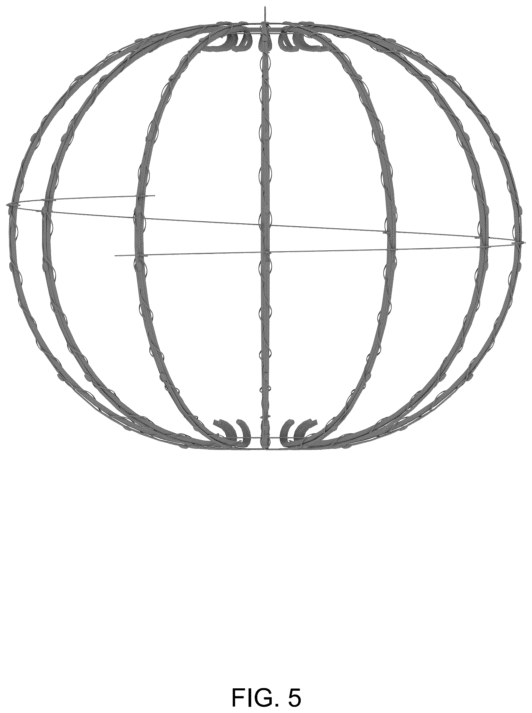 Patent USD1124429 Figure 5 – Decorative light