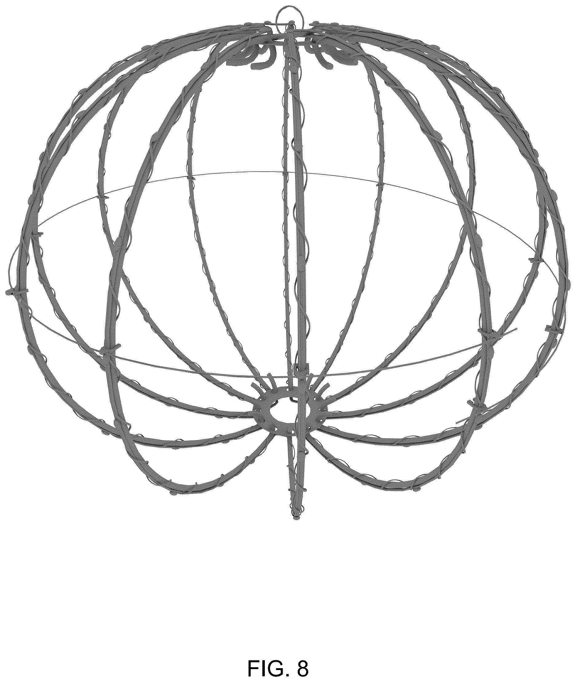 Patent USD1124429 Figure 8 – Decorative light