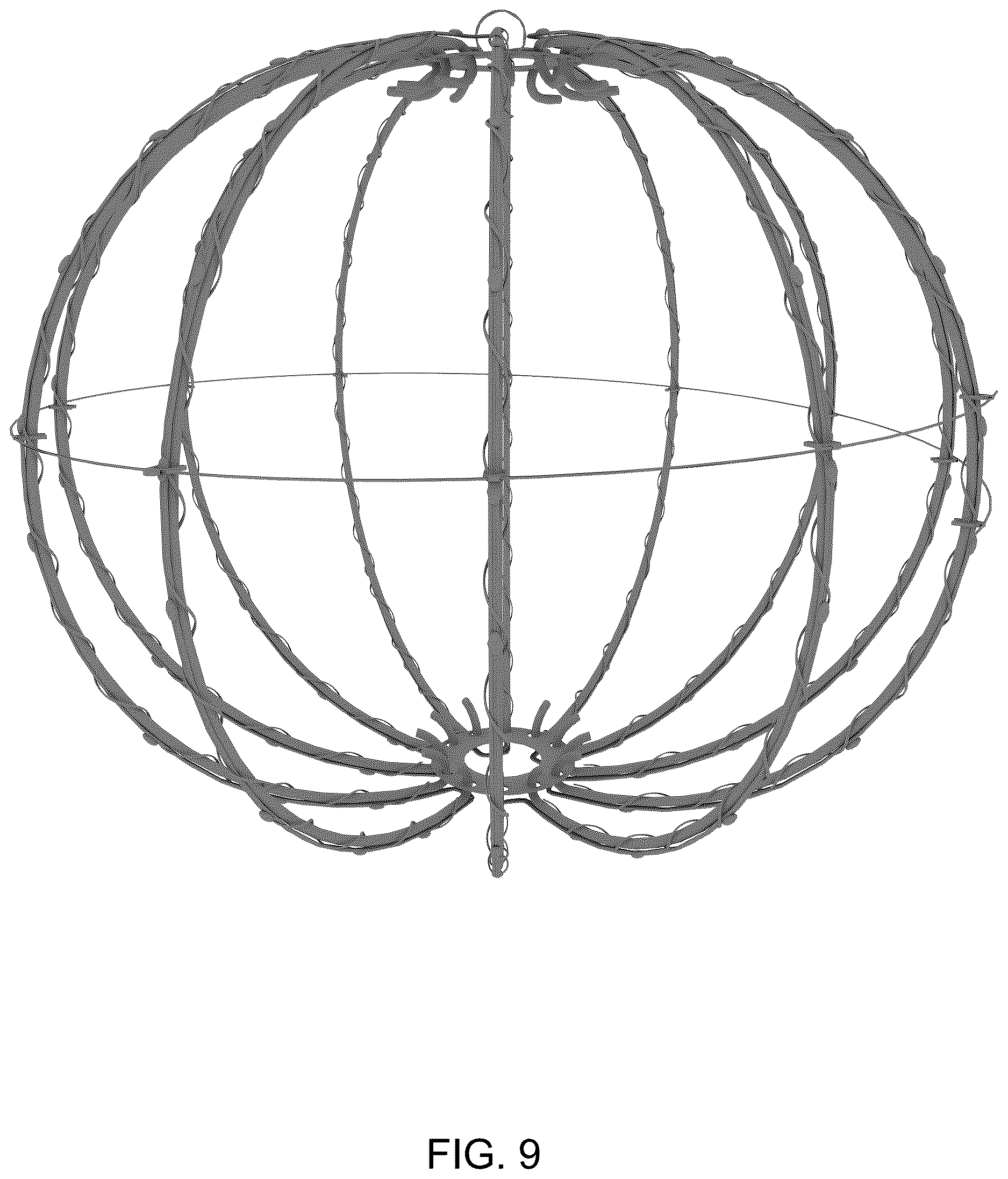 Patent USD1124429 Figure 9 – Decorative light