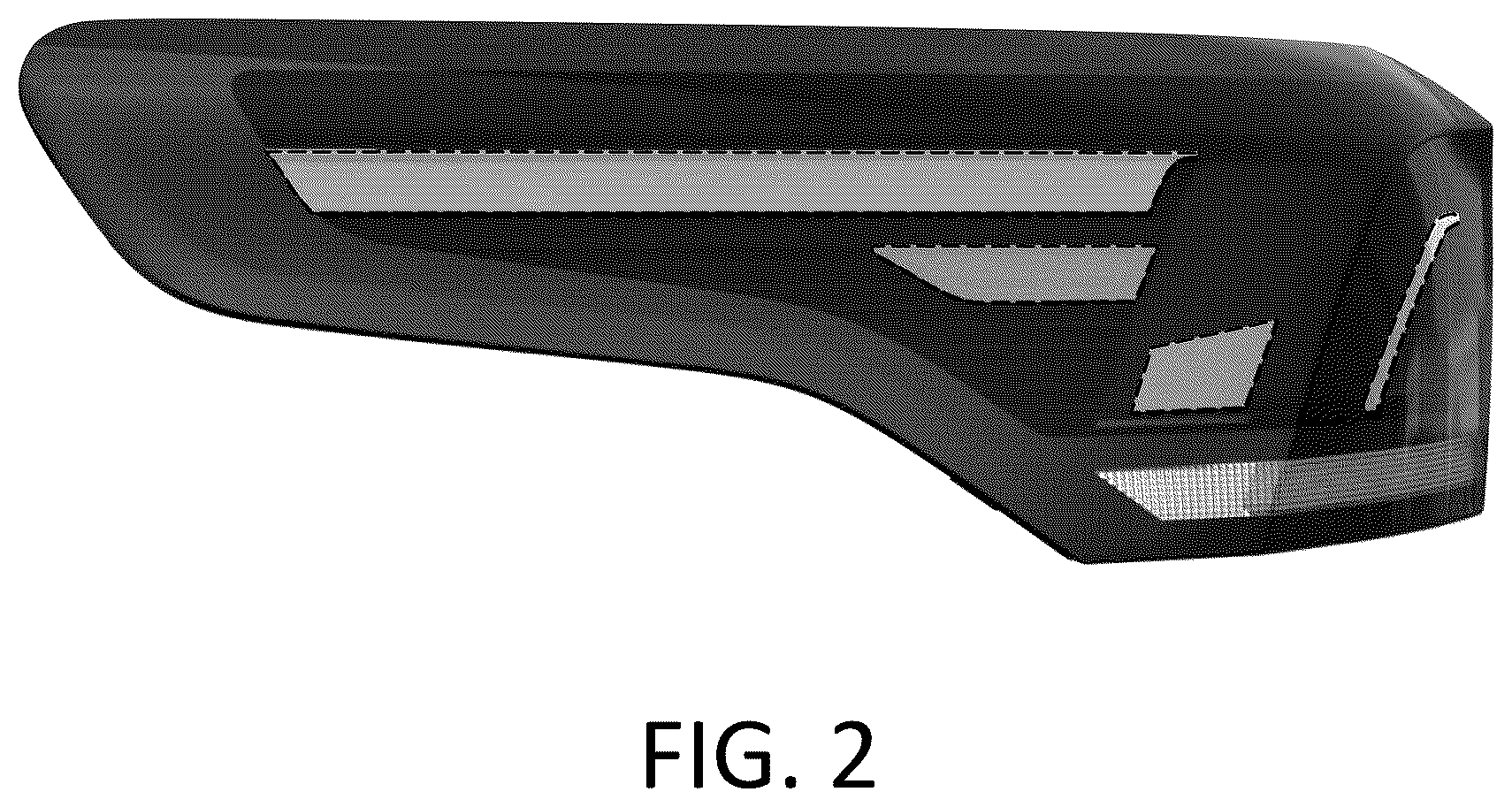 Patent USD1124430 Figure 2 – Vehicle taillight