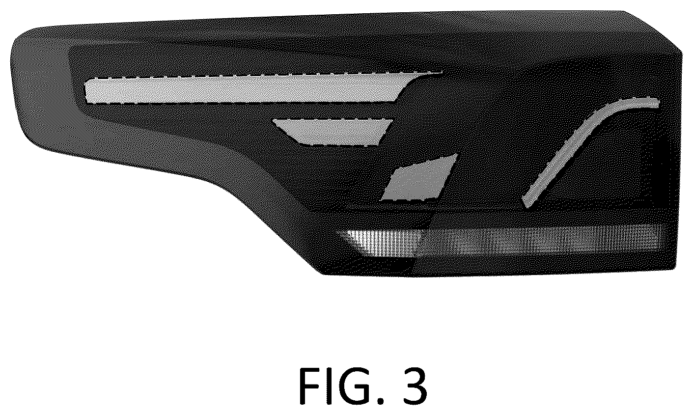 Patent USD1124430 Figure 3 – Vehicle taillight