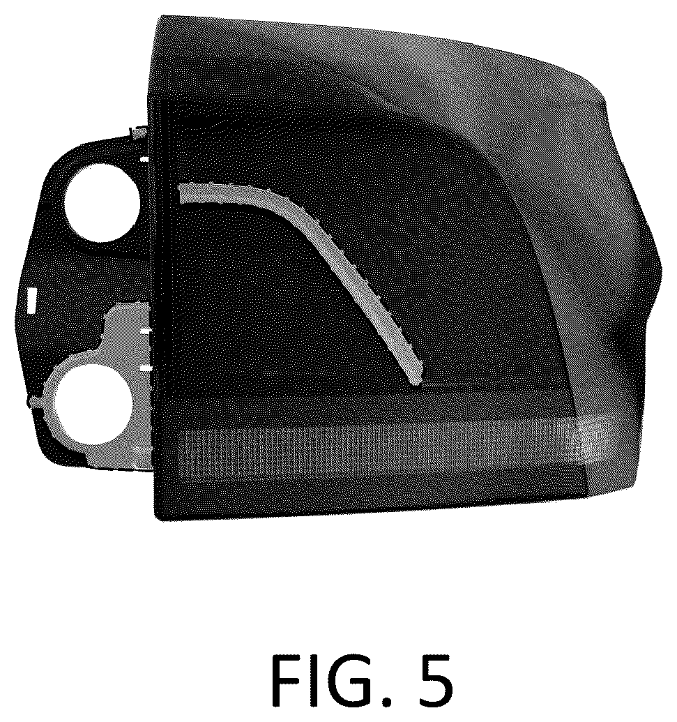 Patent USD1124430 Figure 5 – Vehicle taillight