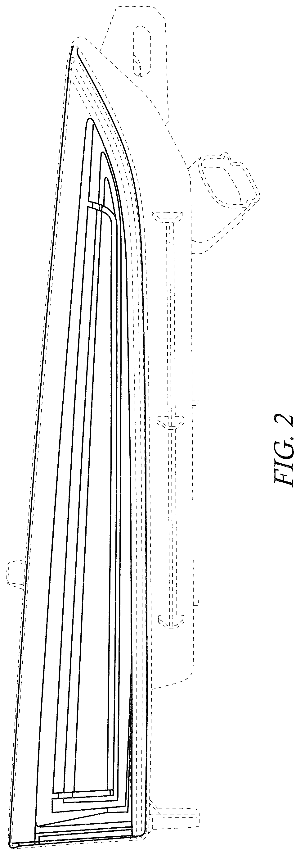 Patent USD1124431 Figure 2 – Vehicle taillamp