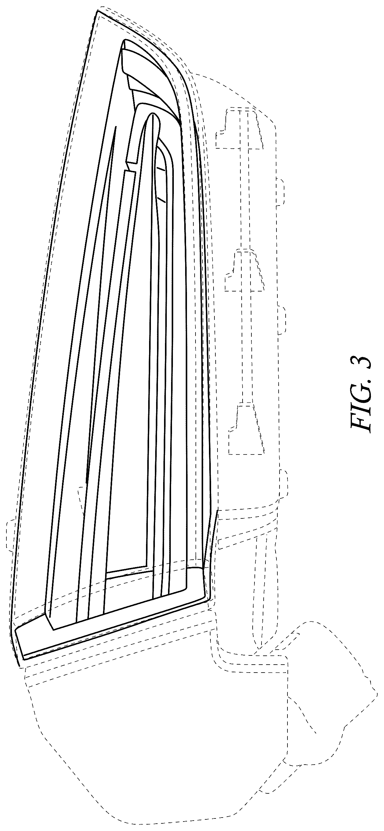 Patent USD1124431 Figure 3 – Vehicle taillamp