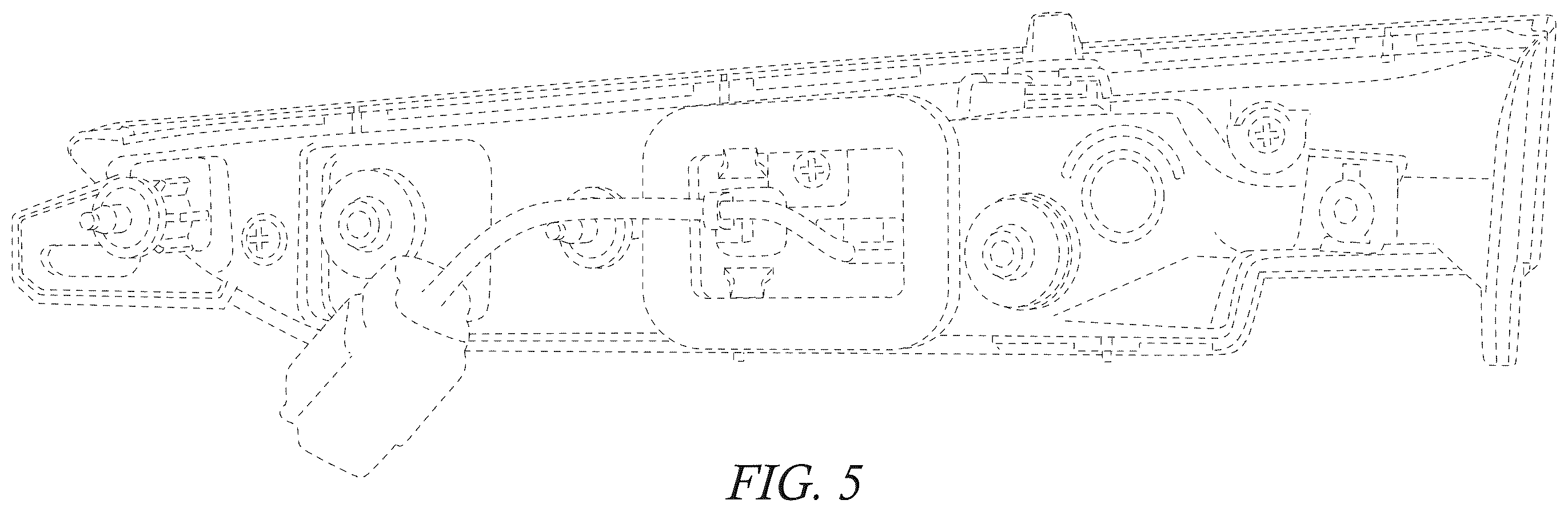 Patent USD1124431 Figure 5 – Vehicle taillamp