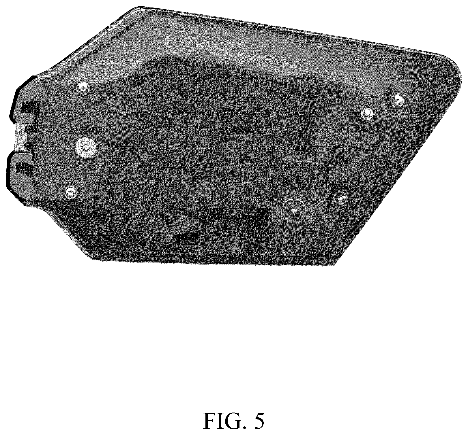 Patent USD1124432 Figure 5 – Taillight for a vehicle