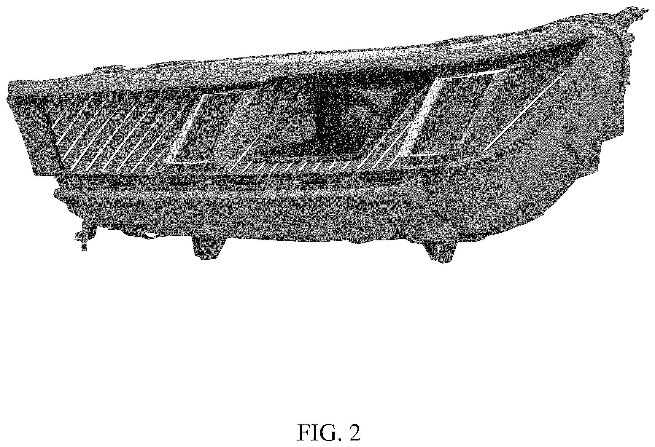 Patent USD1124433 Figure 2 – Headlight for a vehicle