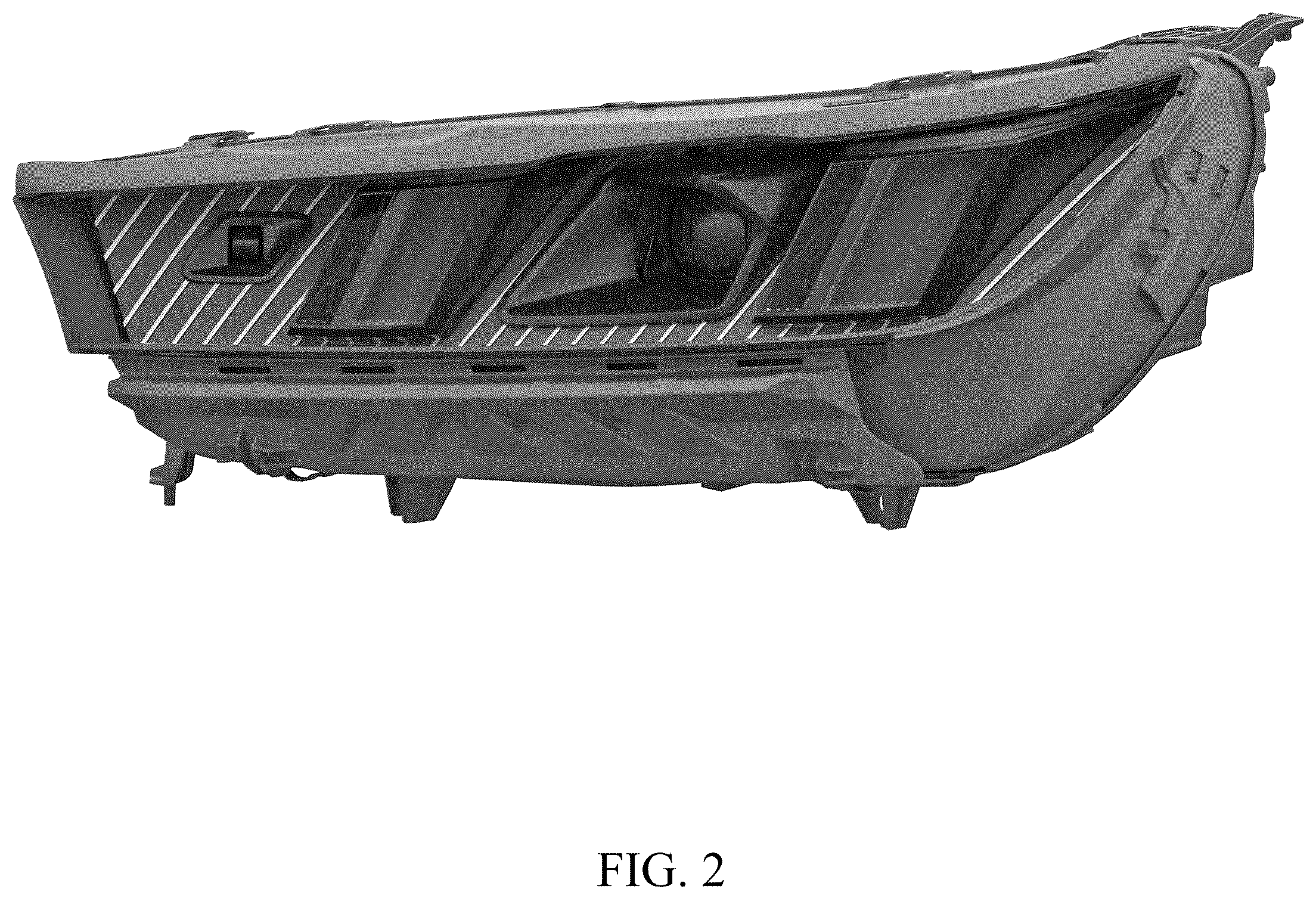 Patent USD1124434 Figure 2 – Headlight for a vehicle