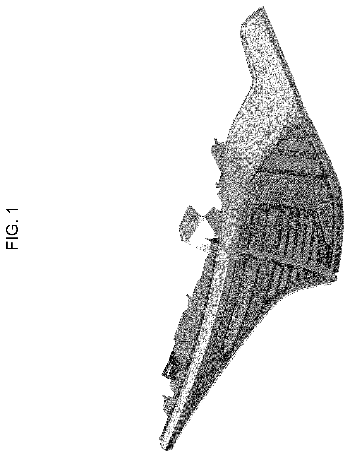 Patent USD1124435 Figure 1 – Rear combination lamp for automobile