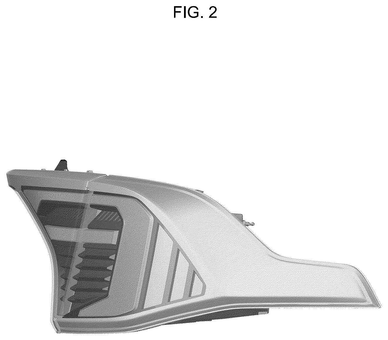 Patent USD1124435 Figure 2 – Rear combination lamp for automobile