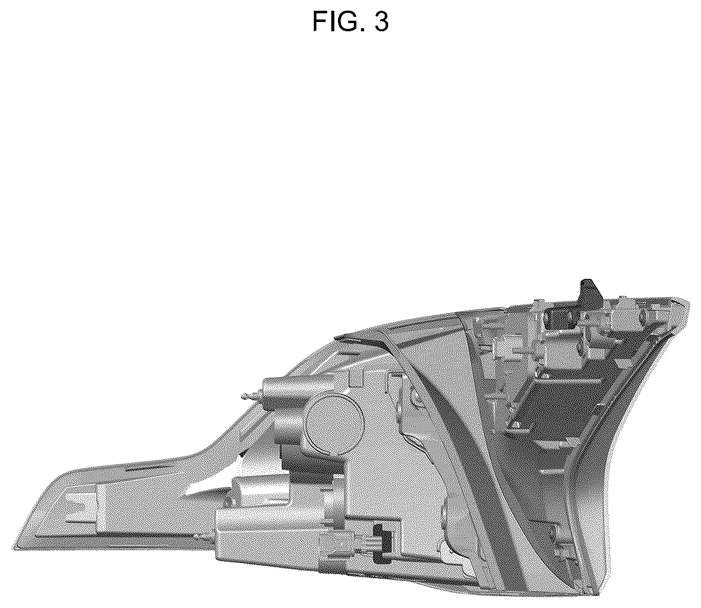 Patent USD1124435 Figure 3 – Rear combination lamp for automobile
