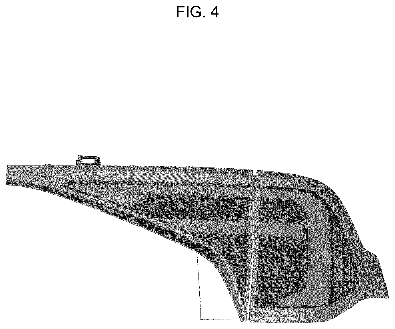 Patent USD1124435 Figure 4 – Rear combination lamp for automobile