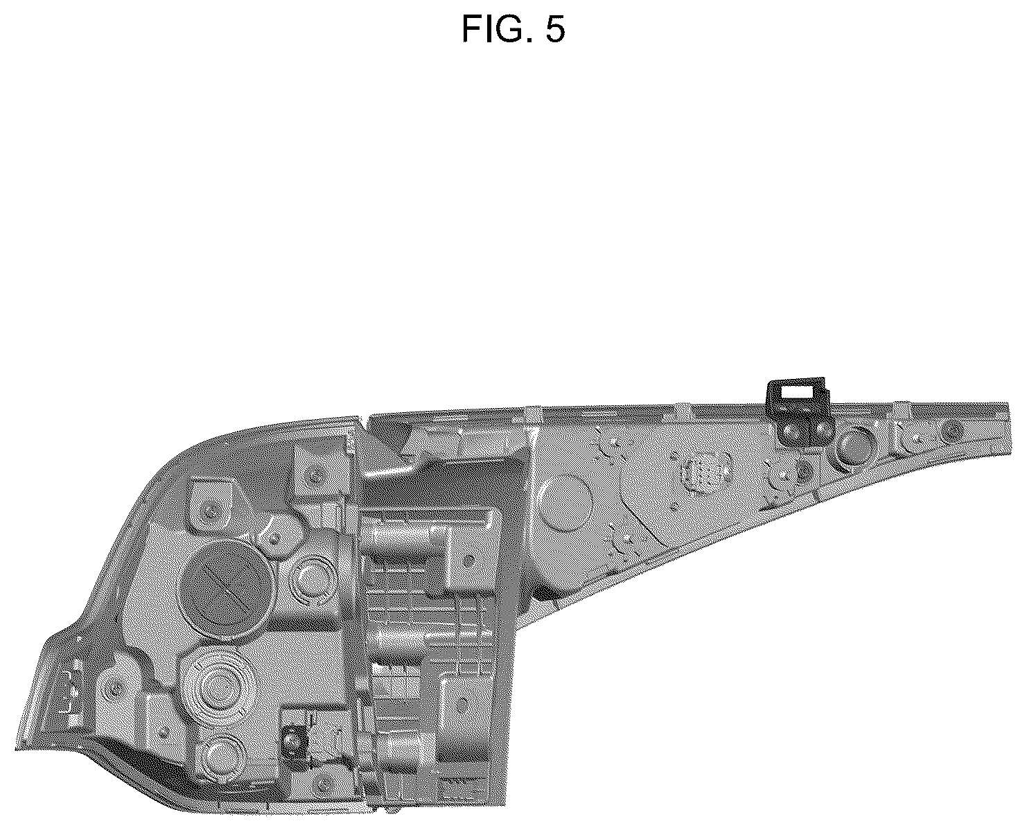 Patent USD1124435 Figure 5 – Rear combination lamp for automobile
