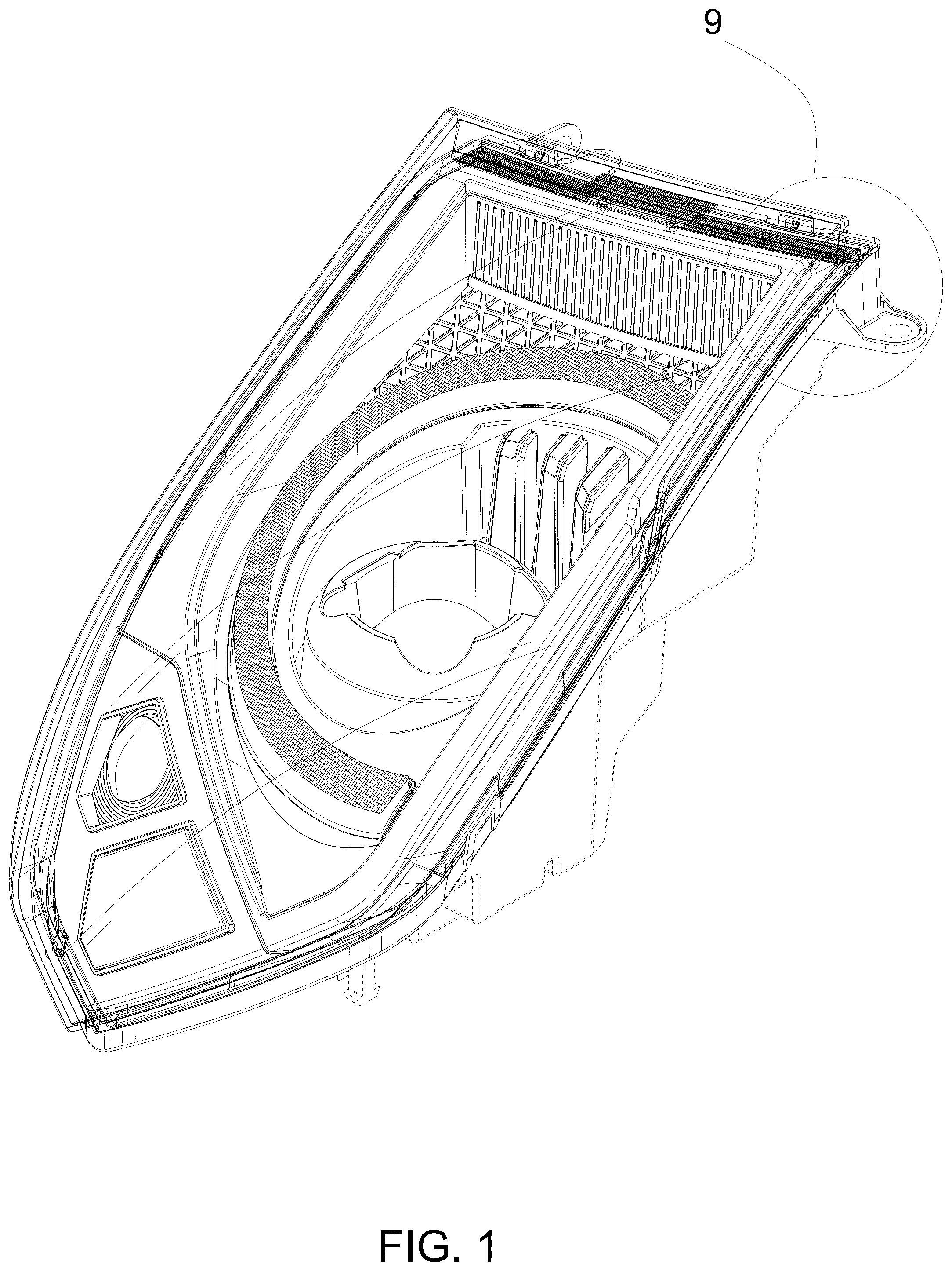 Patent USD1124436 Figure 1 – Car headlight
