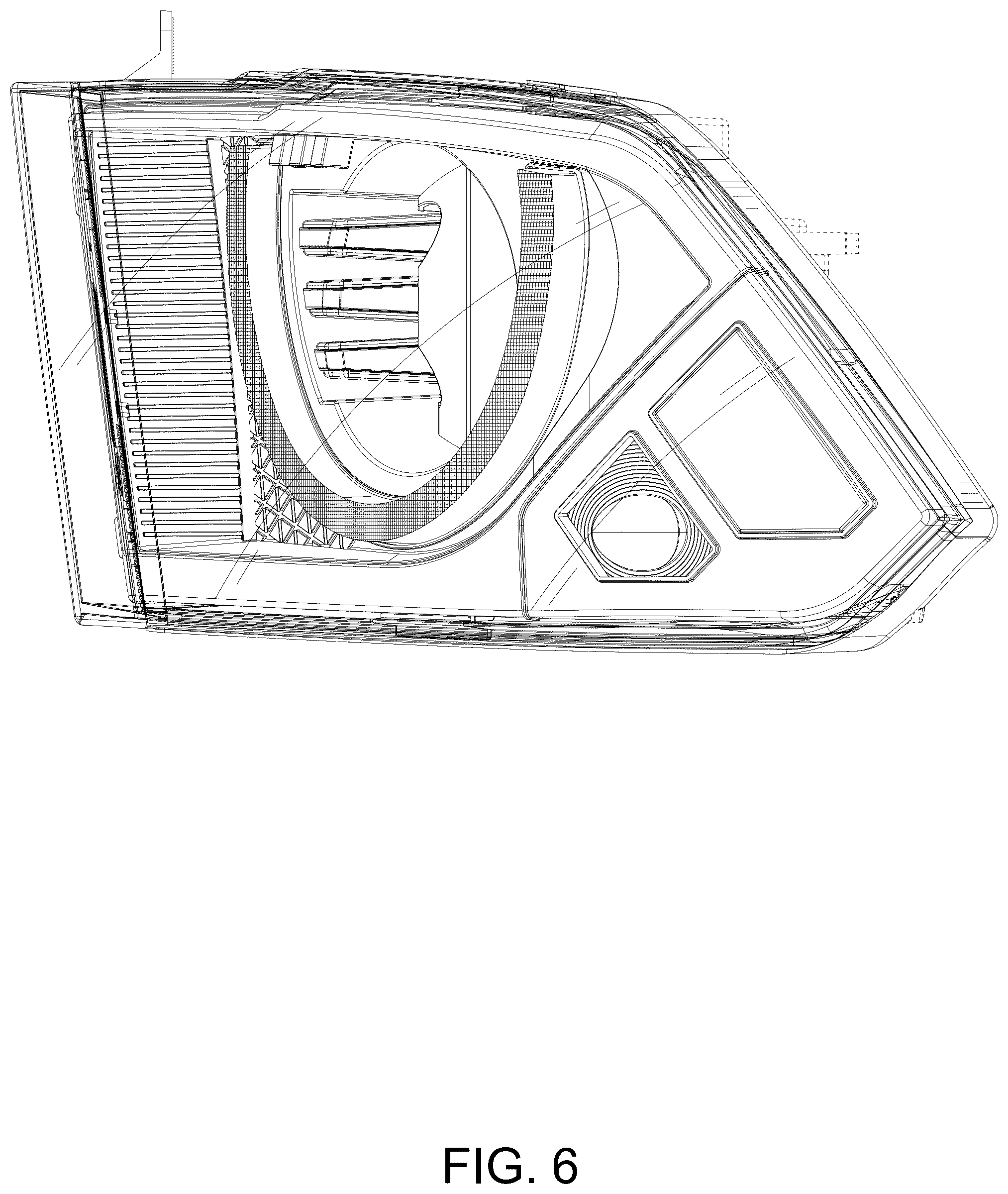 Patent USD1124436 Figure 6 – Car headlight