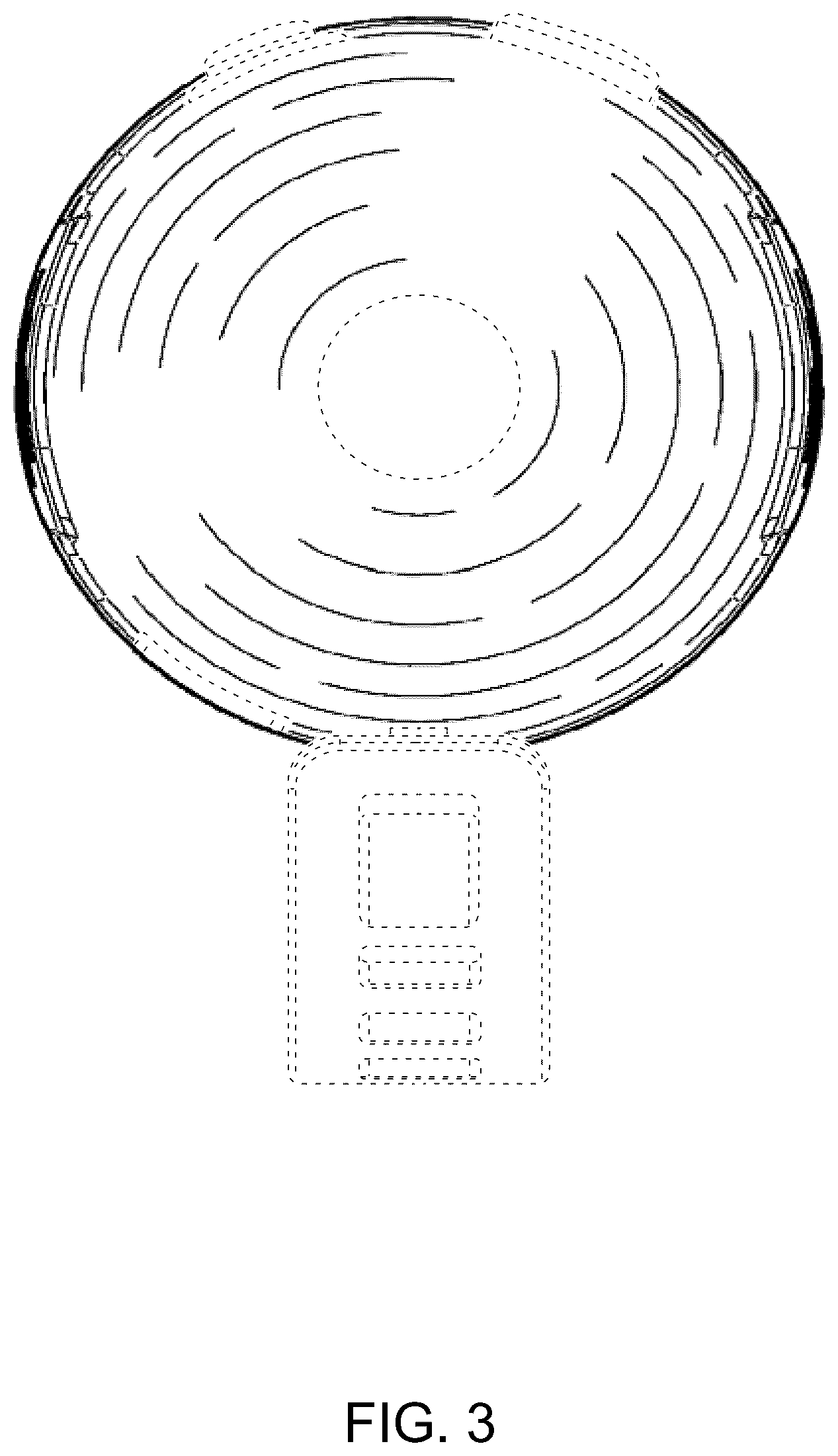 Patent USD1124437 Figure 3 – Spotlight