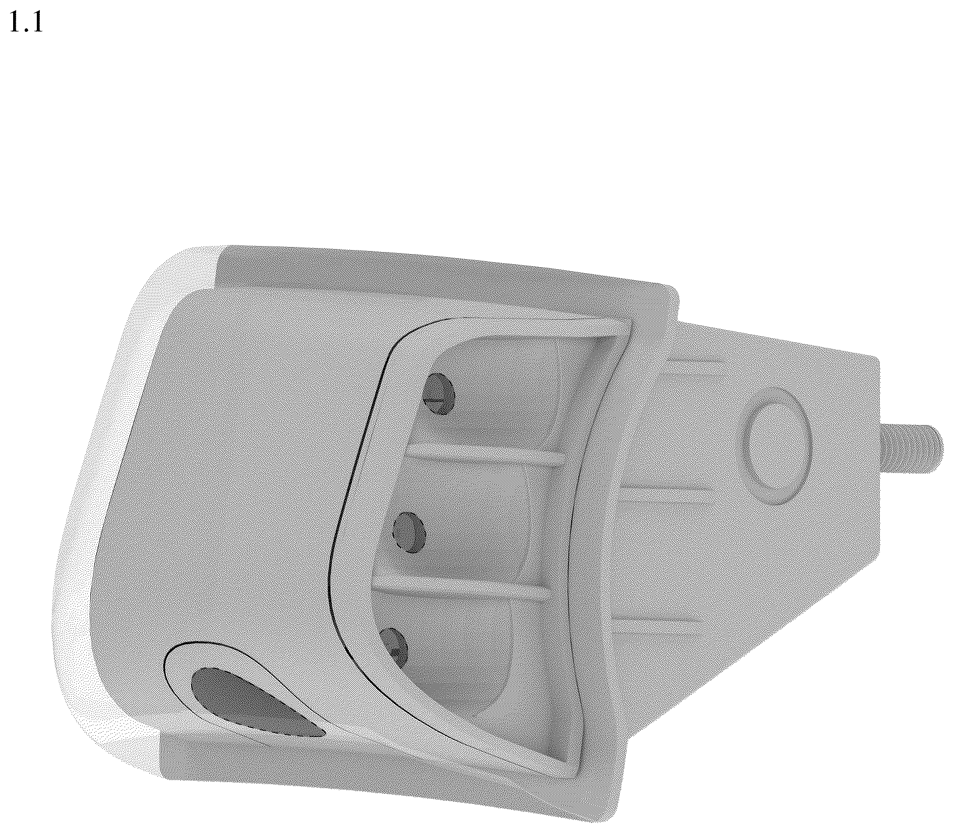 Patent USD1124438 — Signalling light for vehicles — Figure 1