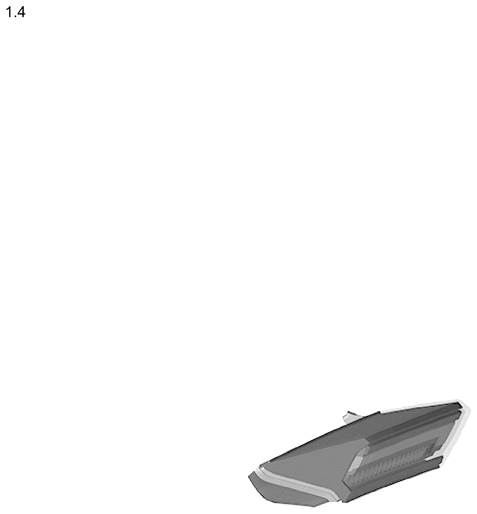 Patent USD1124439 Figure 4 – Rear combination lamp for automobile
