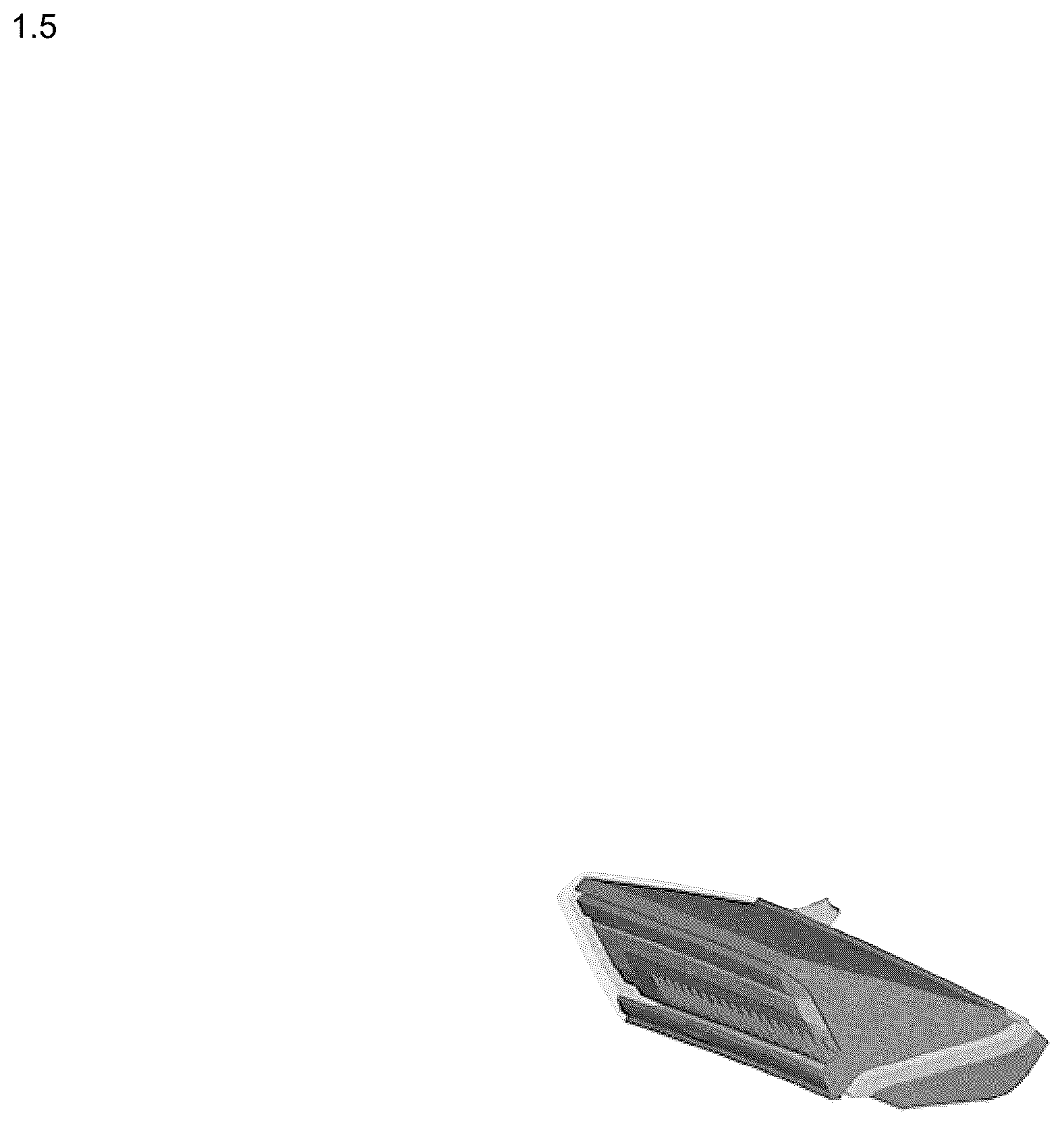 Patent USD1124439 Figure 5 – Rear combination lamp for automobile