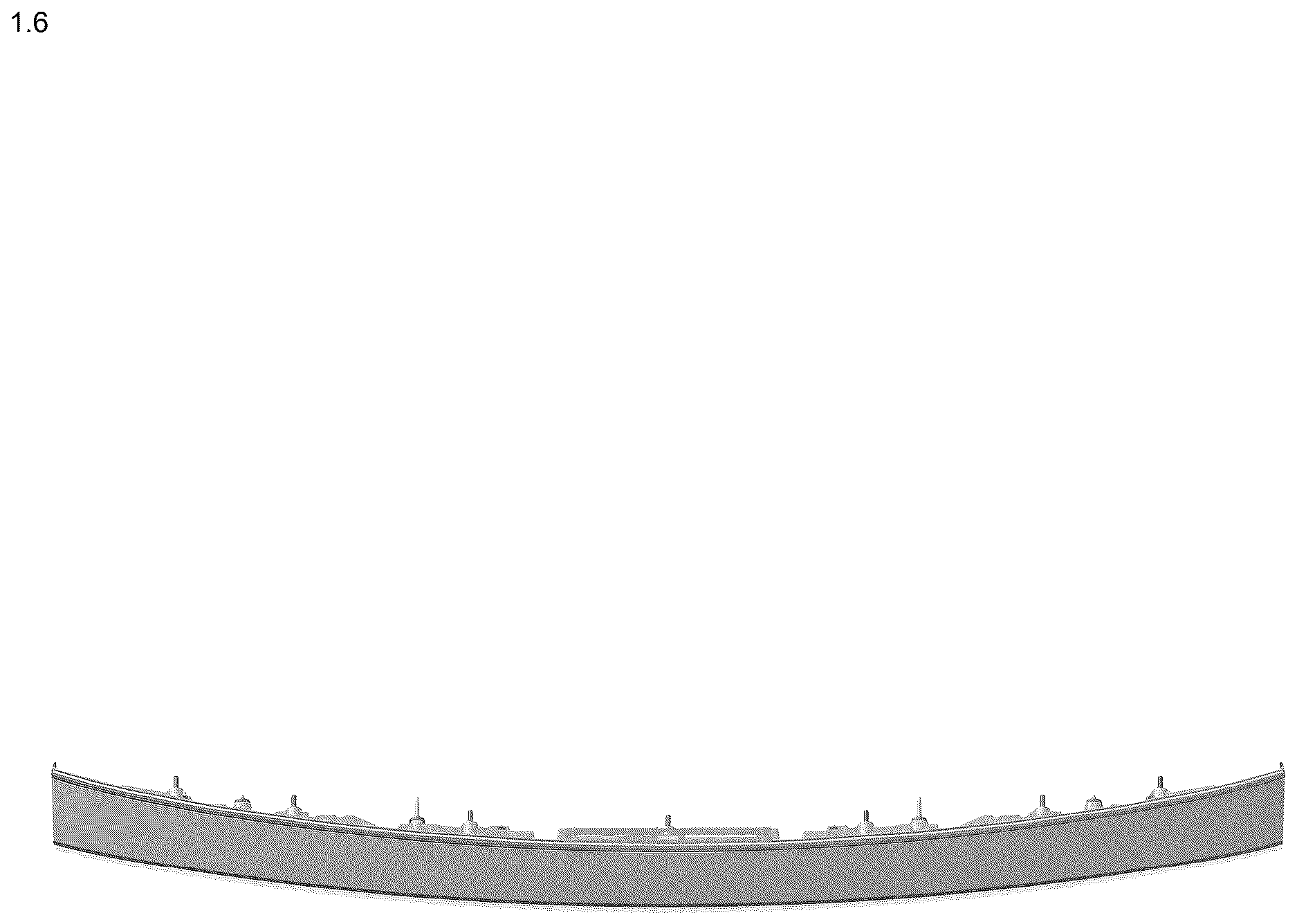Patent USD1124439 Figure 6 – Rear combination lamp for automobile
