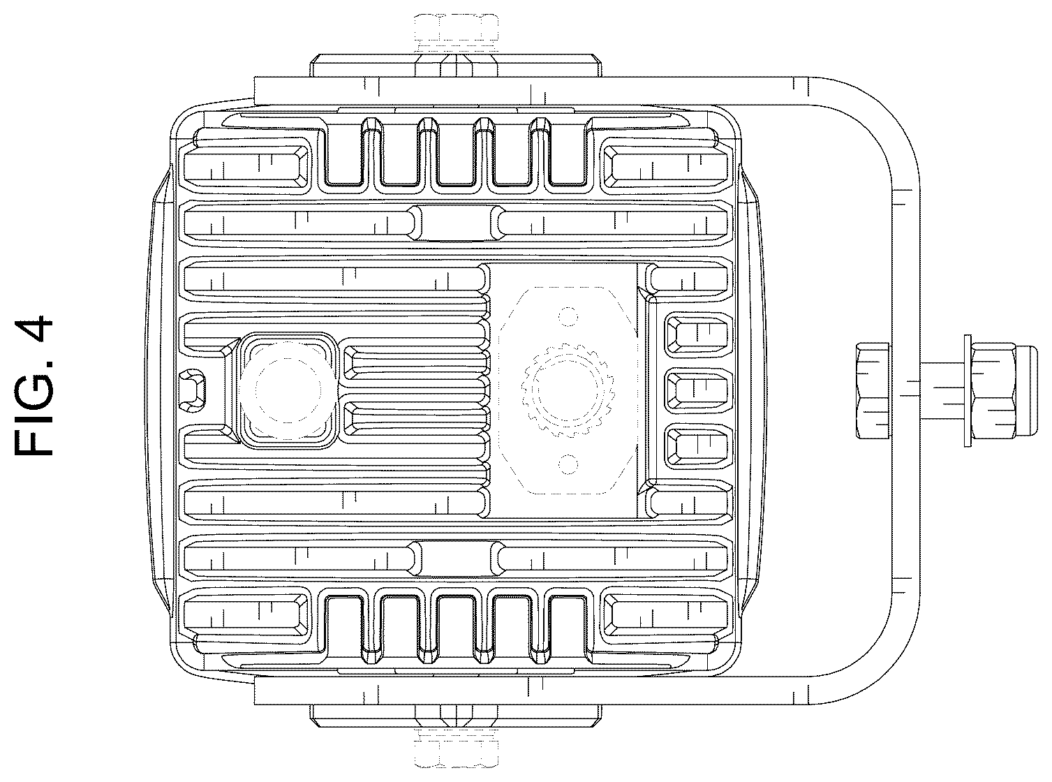 Patent USD1124440 Figure 4 – Lamp for a vehicle