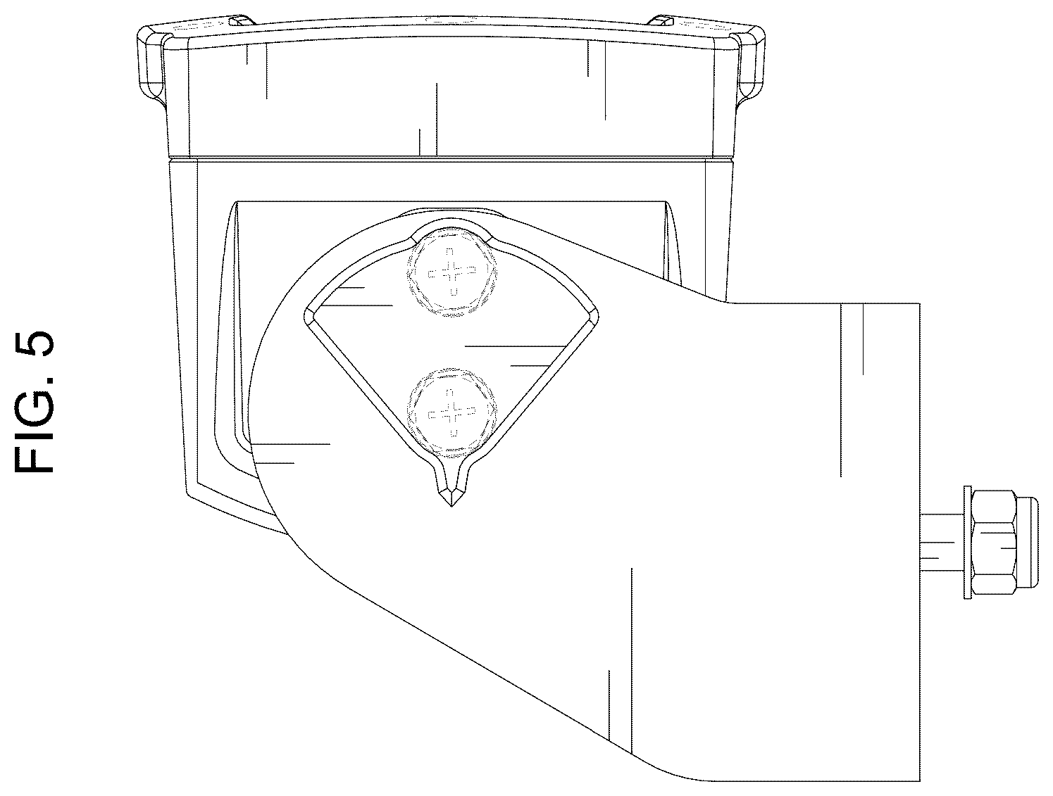 Patent USD1124440 Figure 5 – Lamp for a vehicle
