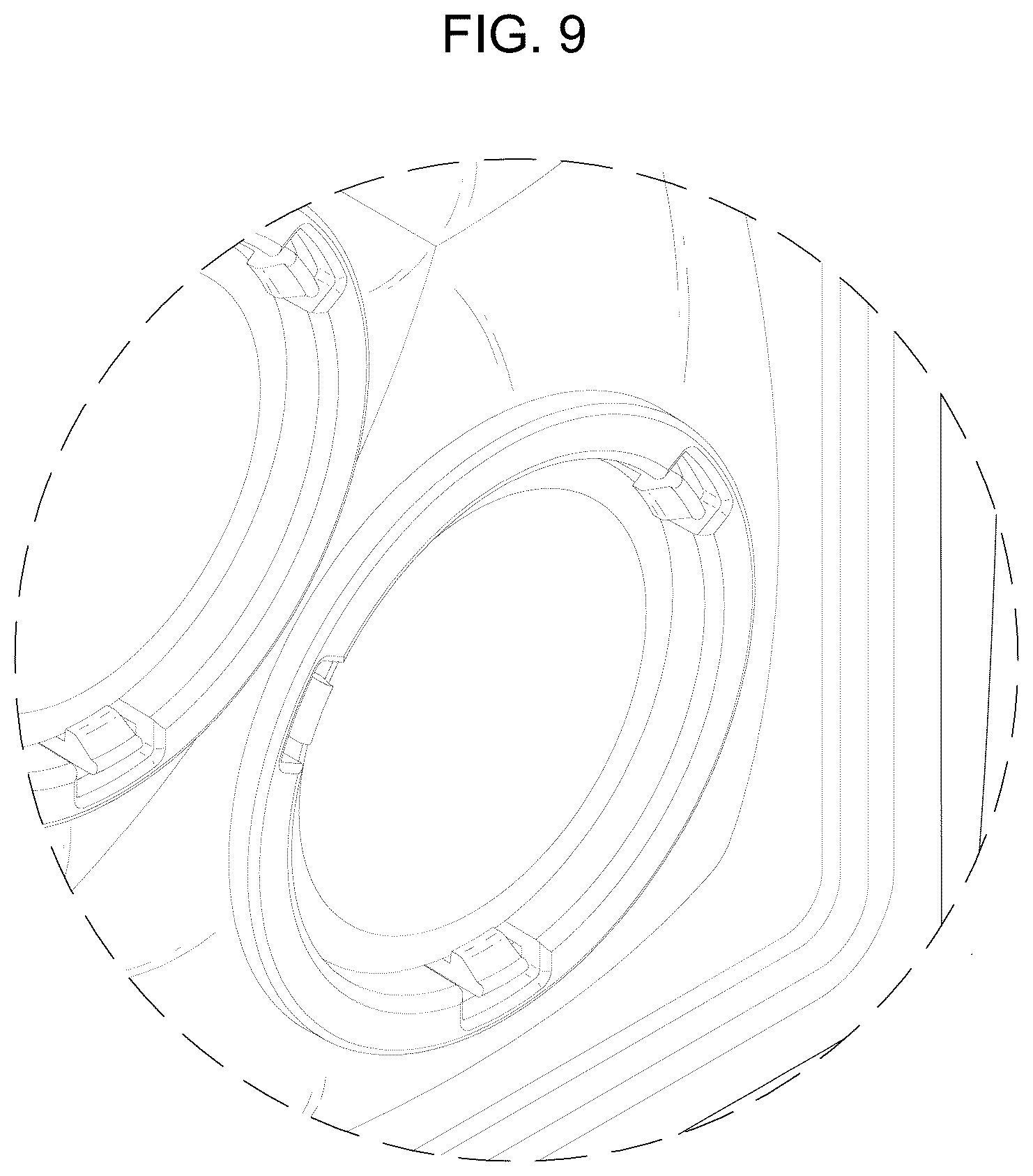 Patent USD1124440 Figure 9 – Lamp for a vehicle