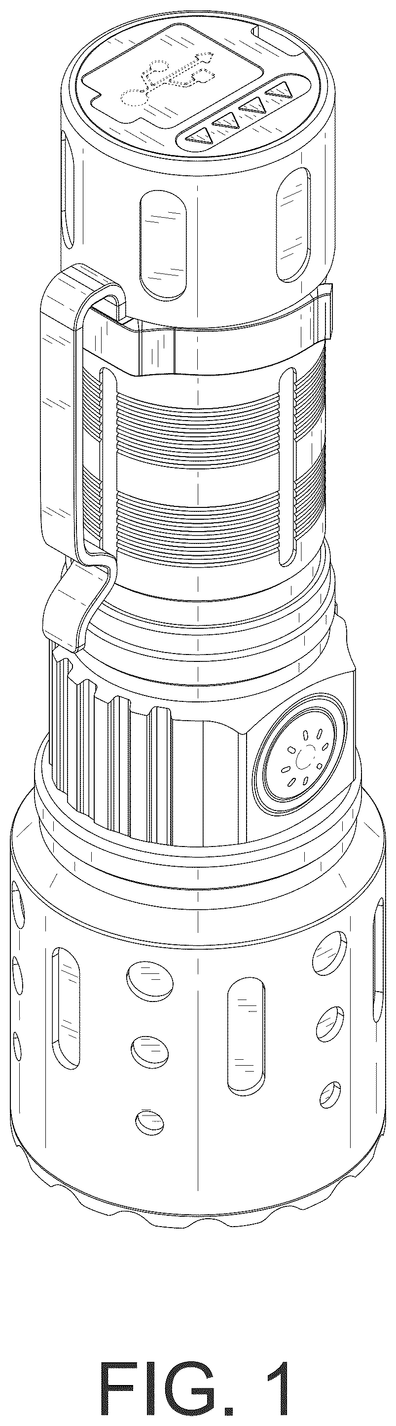 Patent USD1124441 Figure 1 – Flashlight
