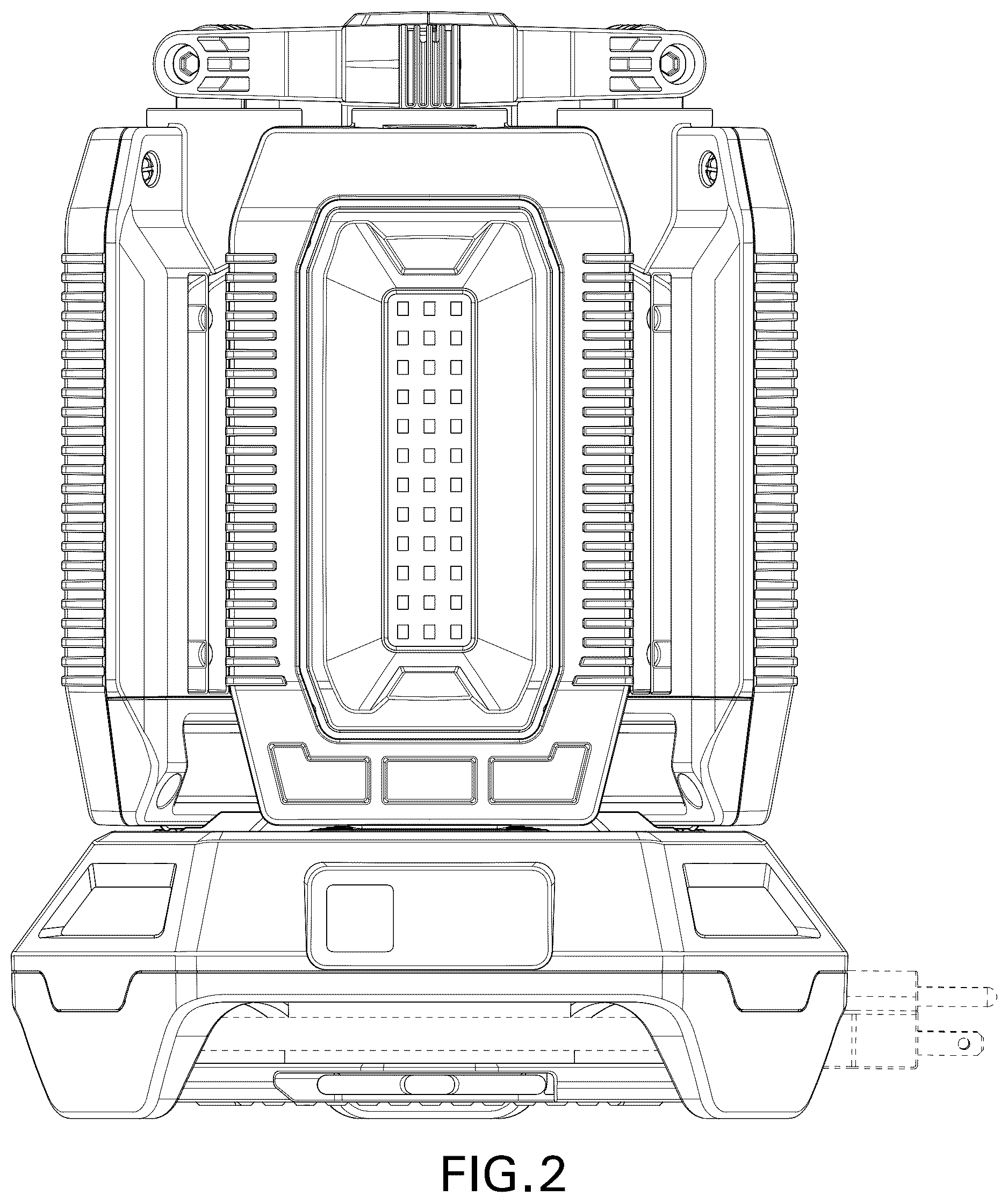 Patent USD1124443 Figure 2 – Lamp