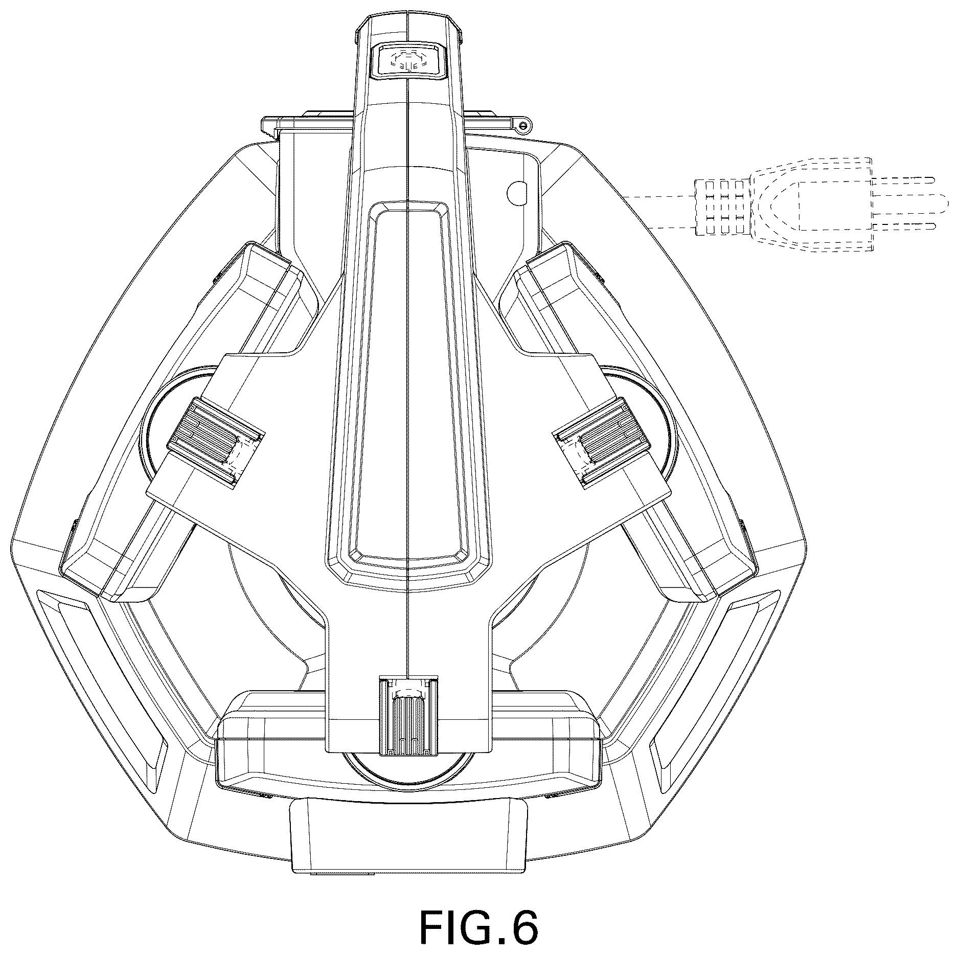Patent USD1124443 Figure 6 – Lamp