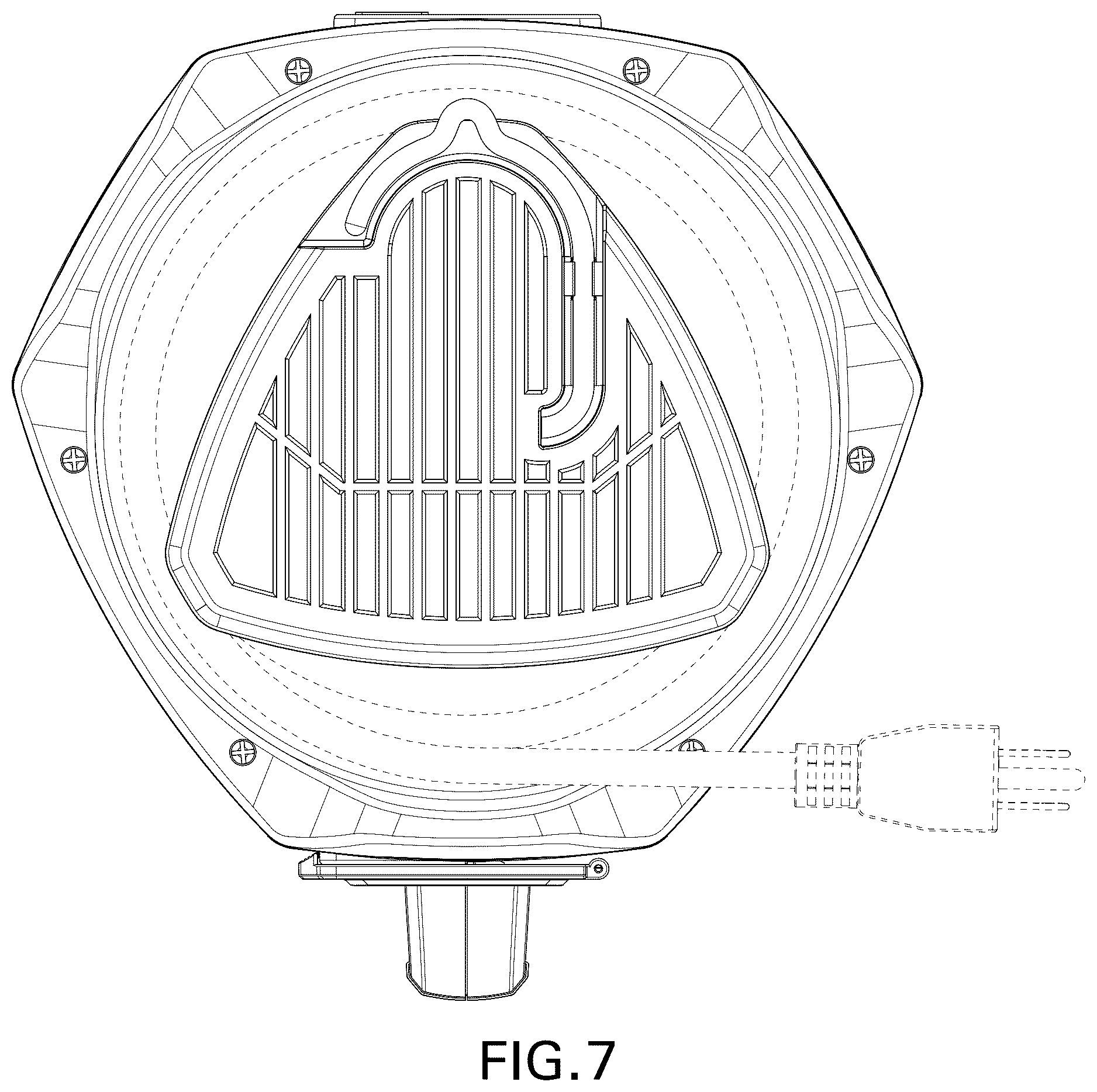 Patent USD1124443 Figure 7 – Lamp