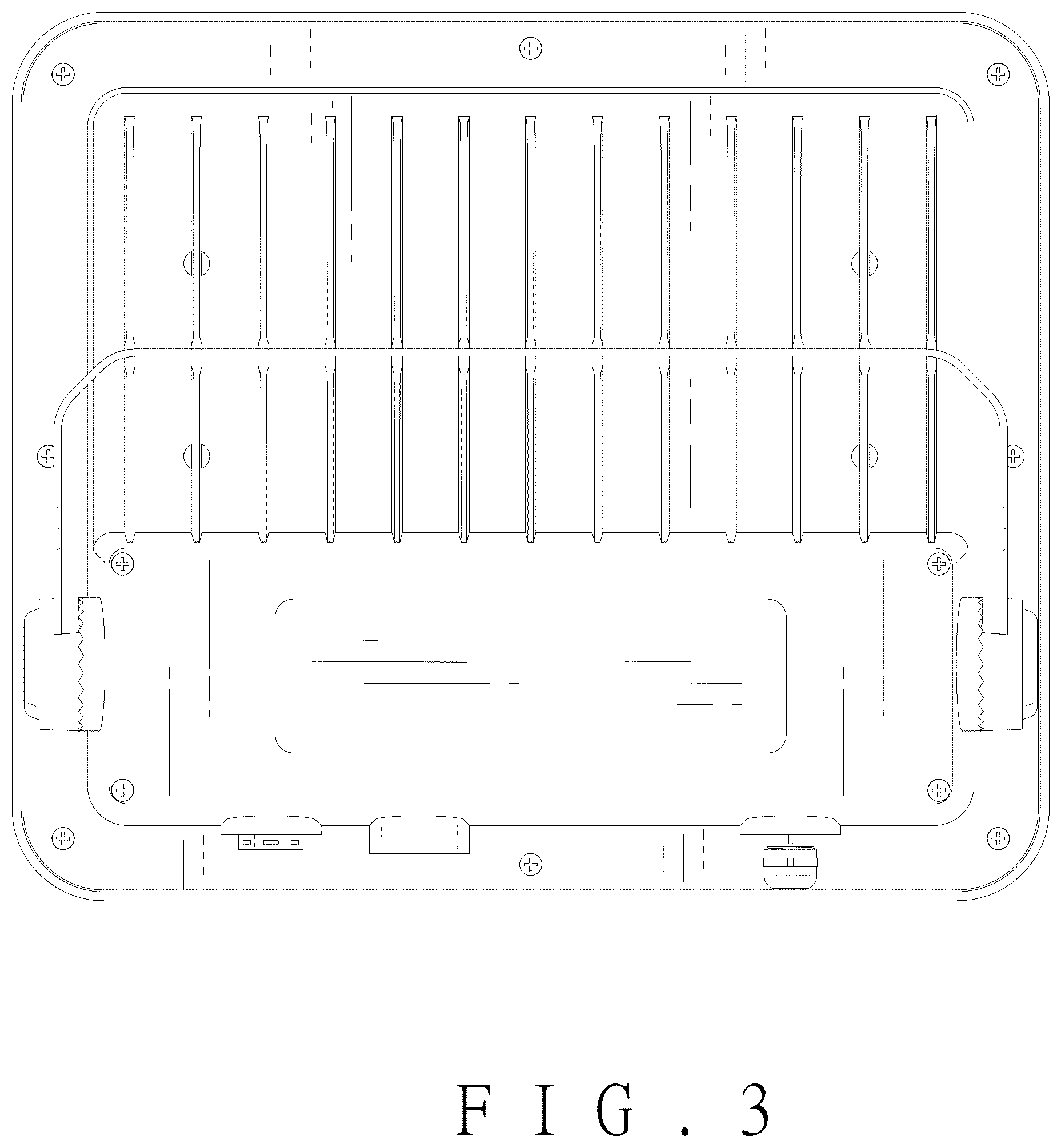Patent USD1124444 Figure 3 – Floodlight