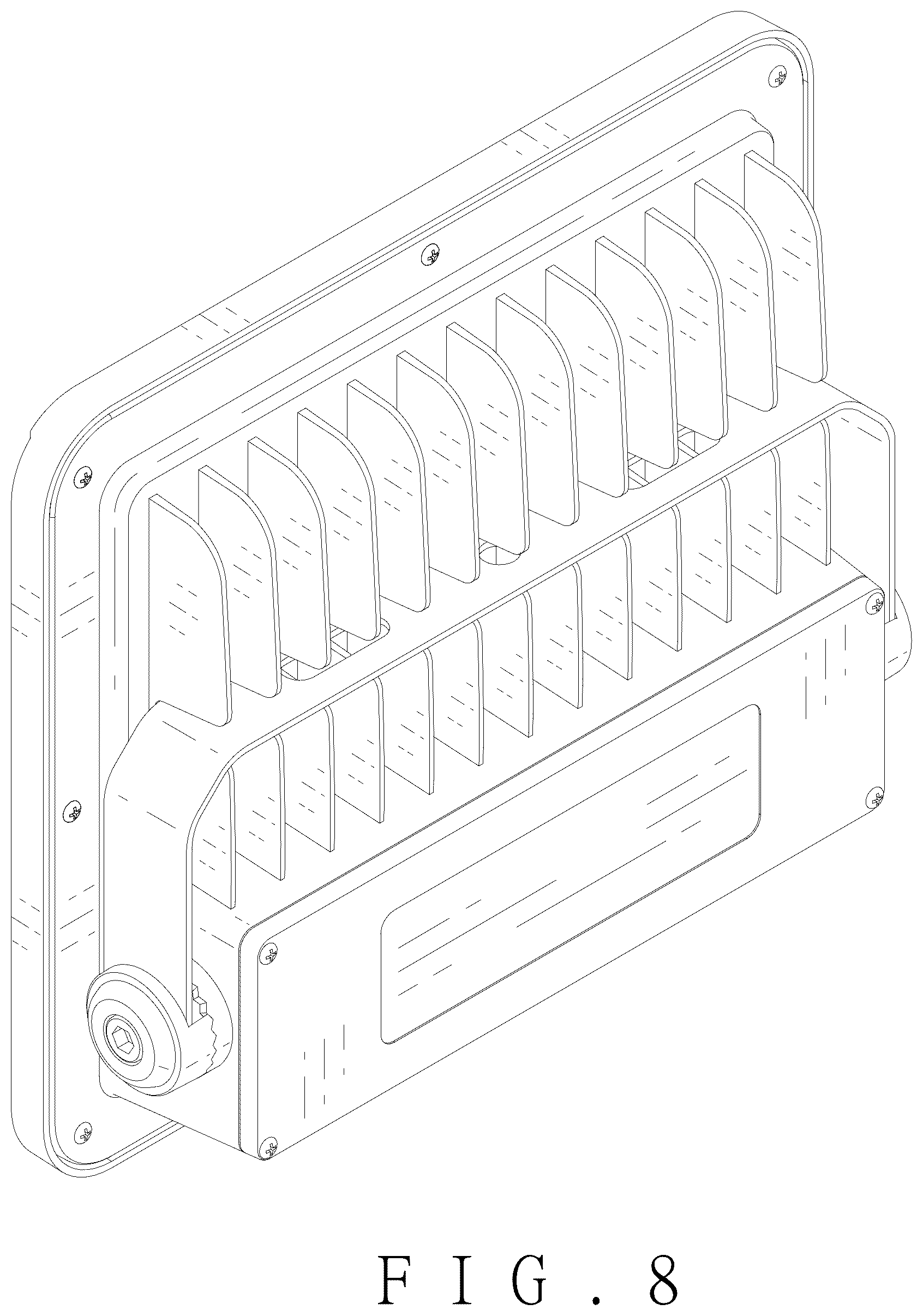 Patent USD1124444 Figure 8 – Floodlight