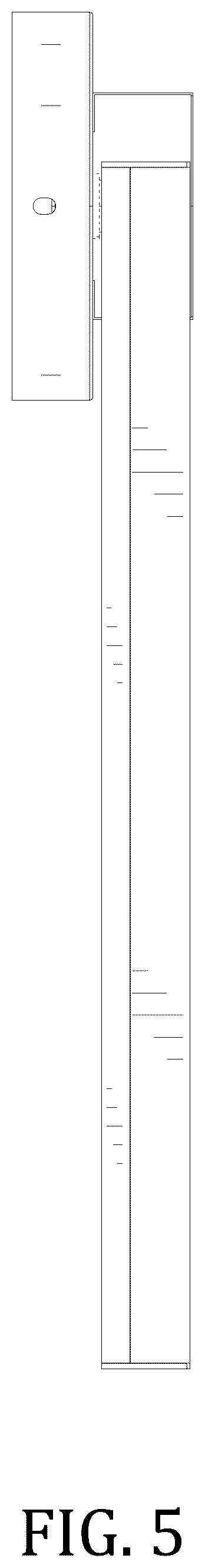 Patent USD1124445 Figure 5 – Bathroom light