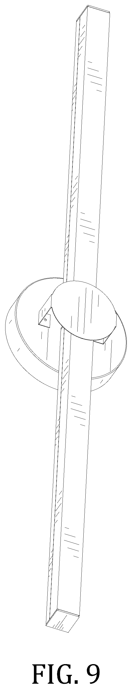 Patent USD1124445 Figure 9 – Bathroom light