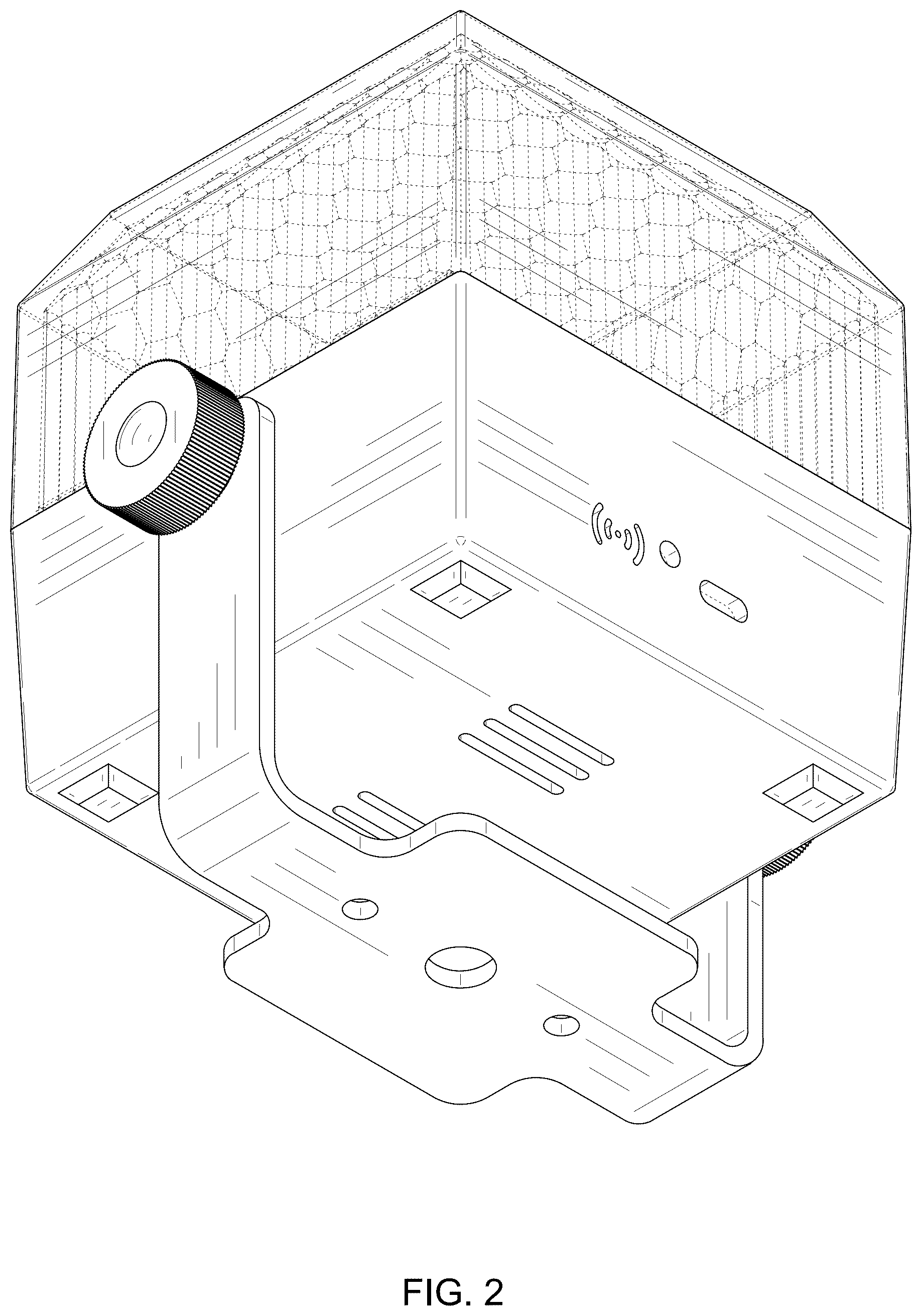 Patent USD1124447 Figure 2 – Stage light