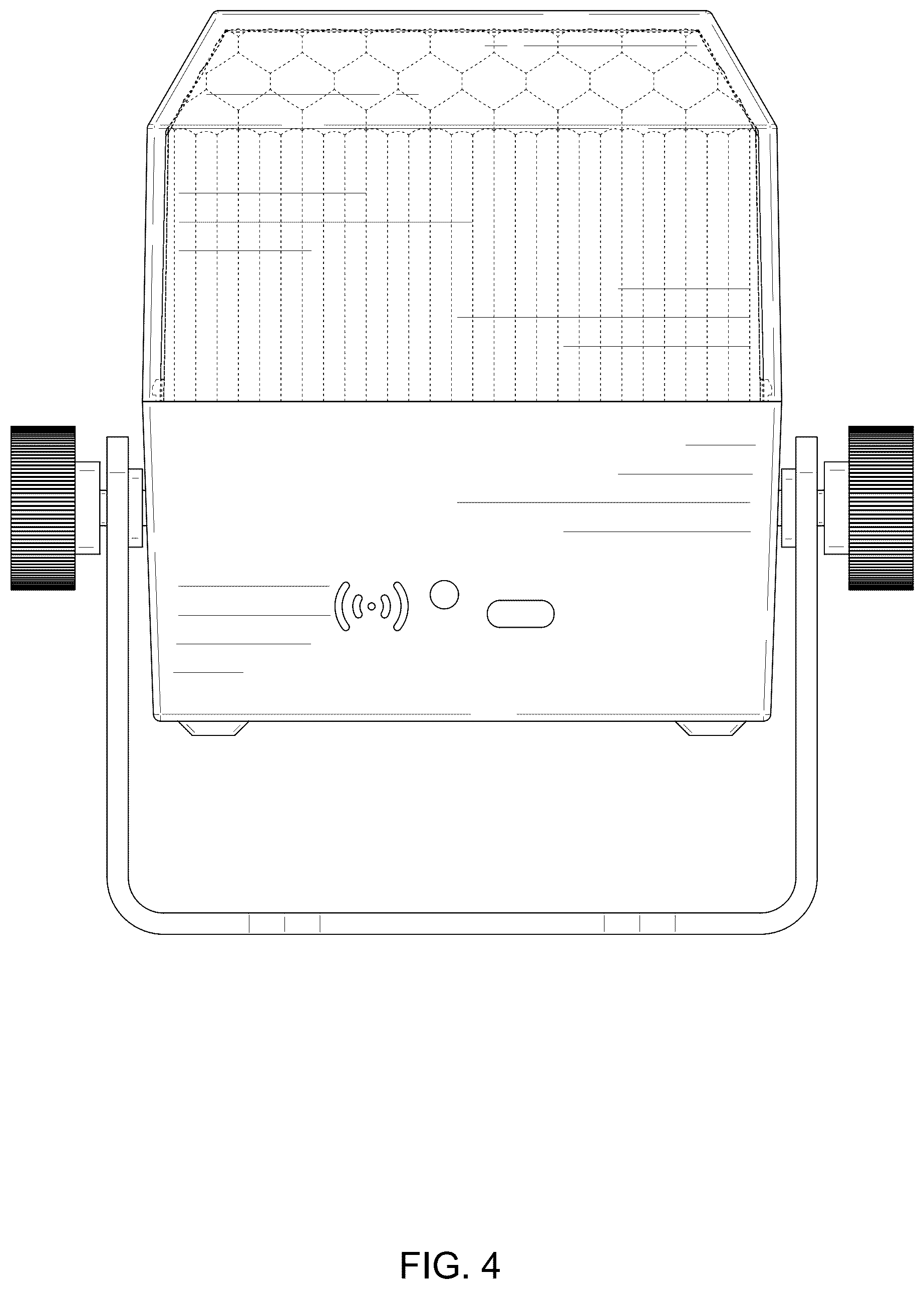 Patent USD1124447 Figure 4 – Stage light