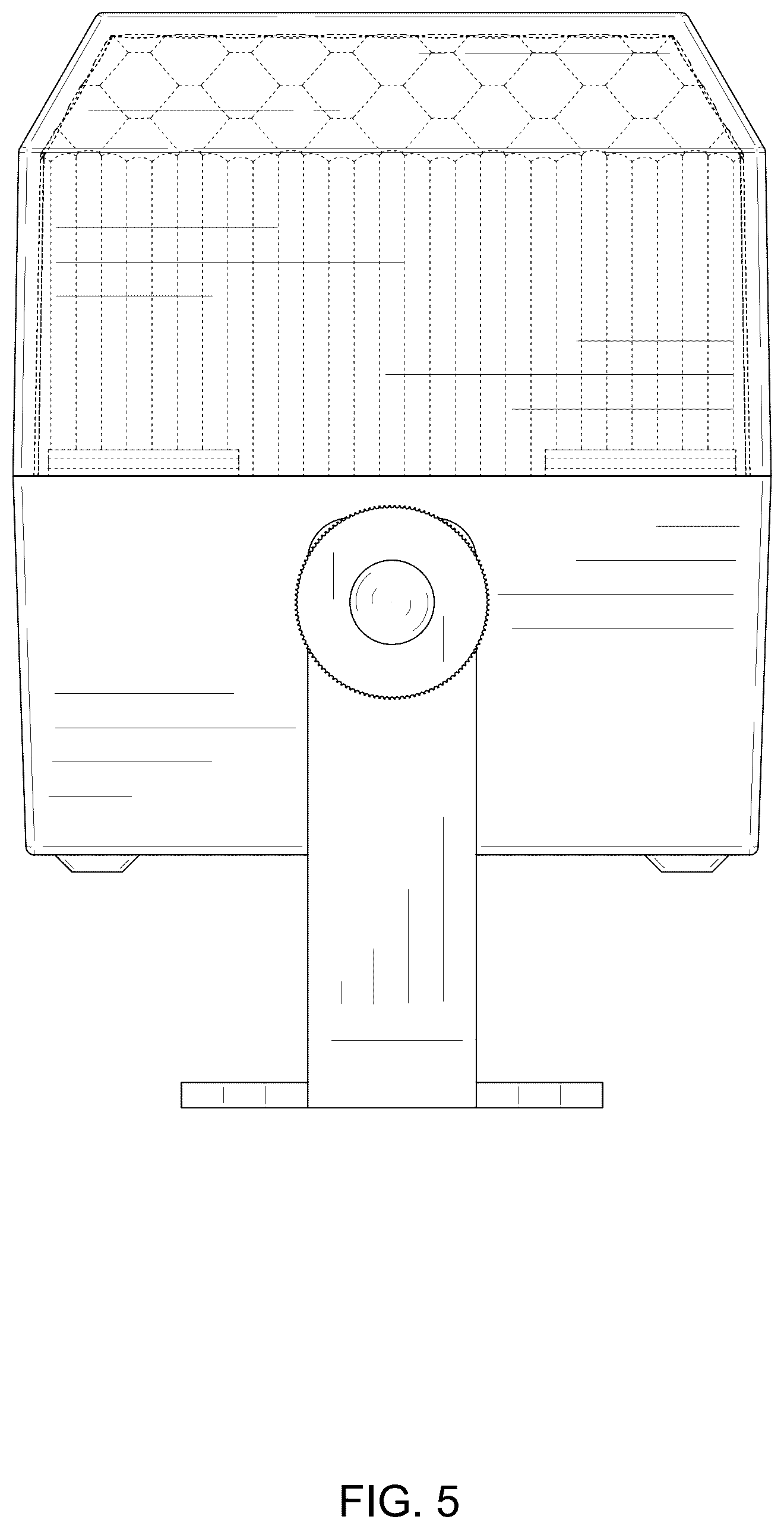 Patent USD1124447 Figure 5 – Stage light