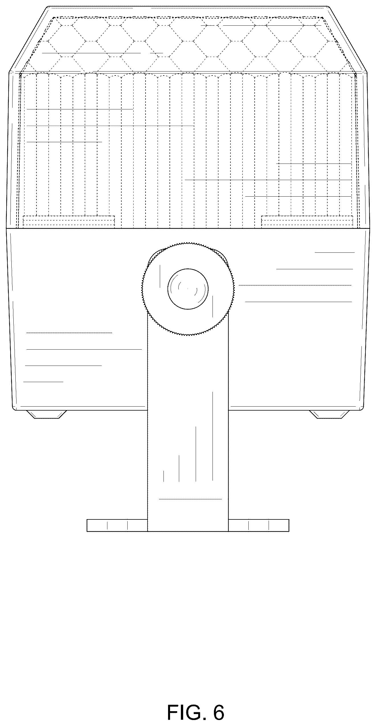Patent USD1124447 Figure 6 – Stage light