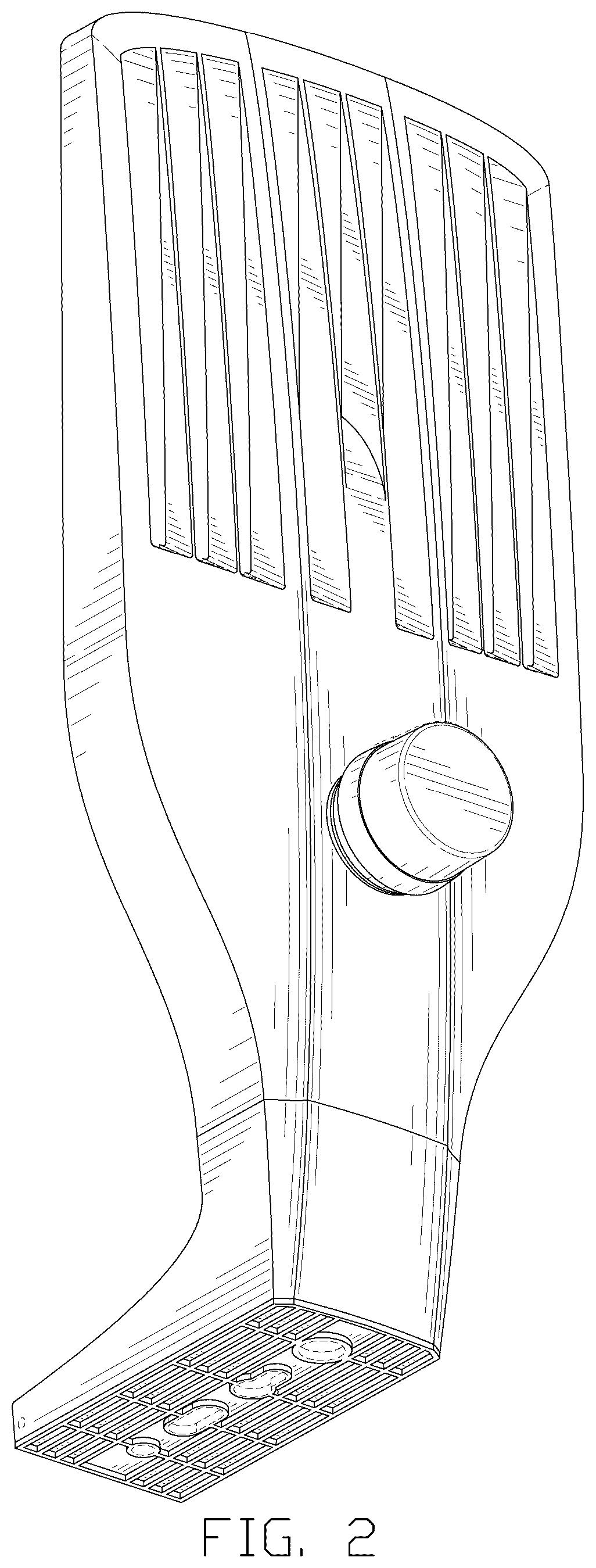 Patent USD1124449 Figure 2 – Street lamp head