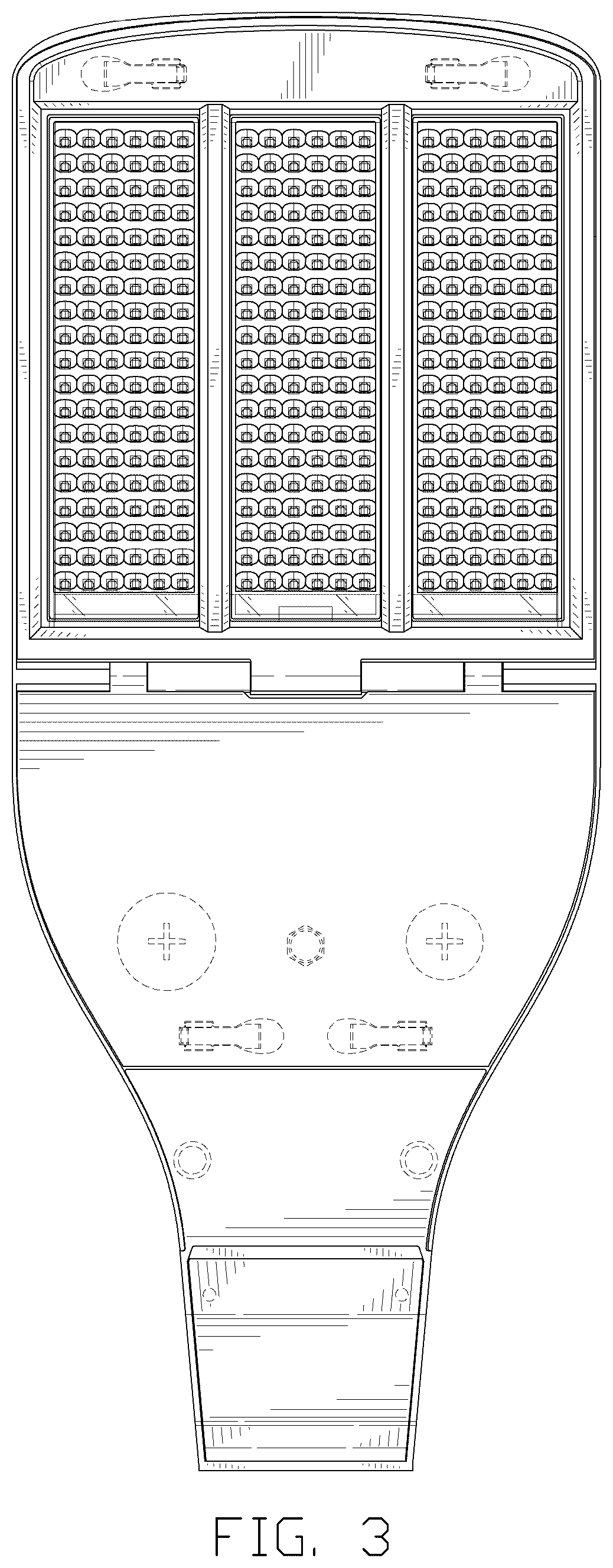 Patent USD1124449 Figure 3 – Street lamp head