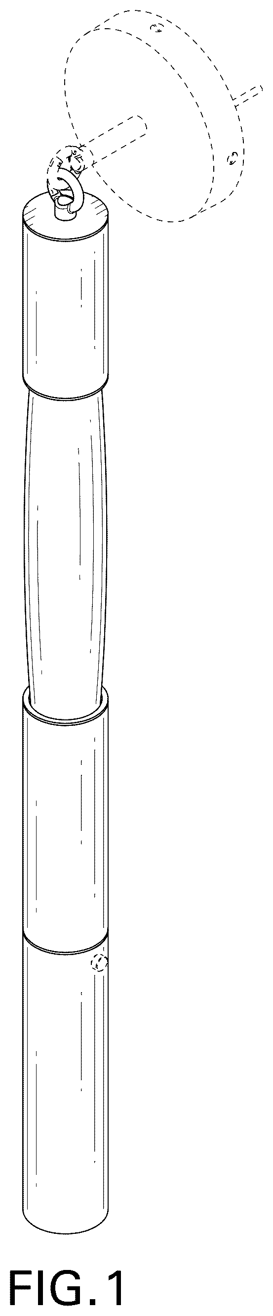 Patent USD1124453 Figure 1 – Sconce