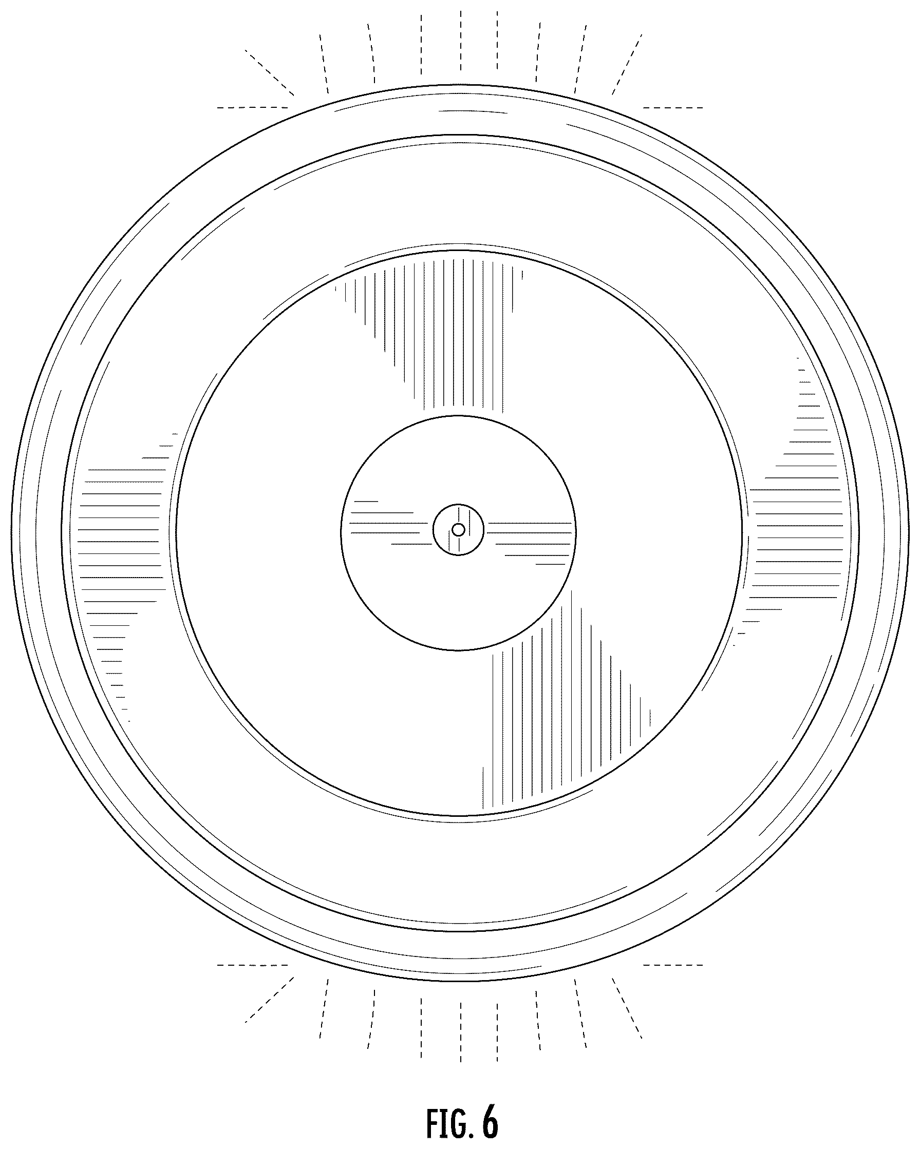 Patent USD1124456 Figure 4 – Ceiling luminaire with a base having an incorporated night light