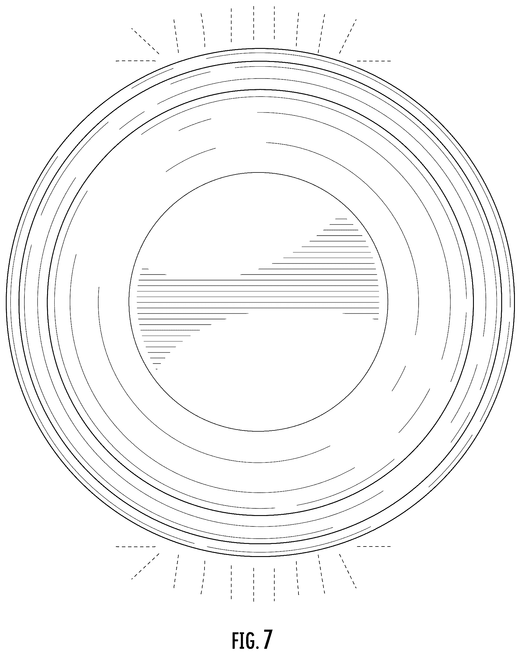 Patent USD1124456 Figure 5 – Ceiling luminaire with a base having an incorporated night light
