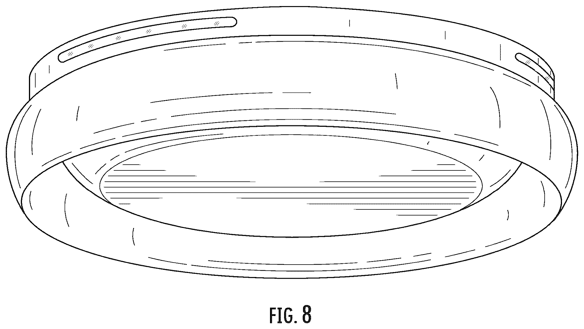 Patent USD1124456 Figure 6 – Ceiling luminaire with a base having an incorporated night light